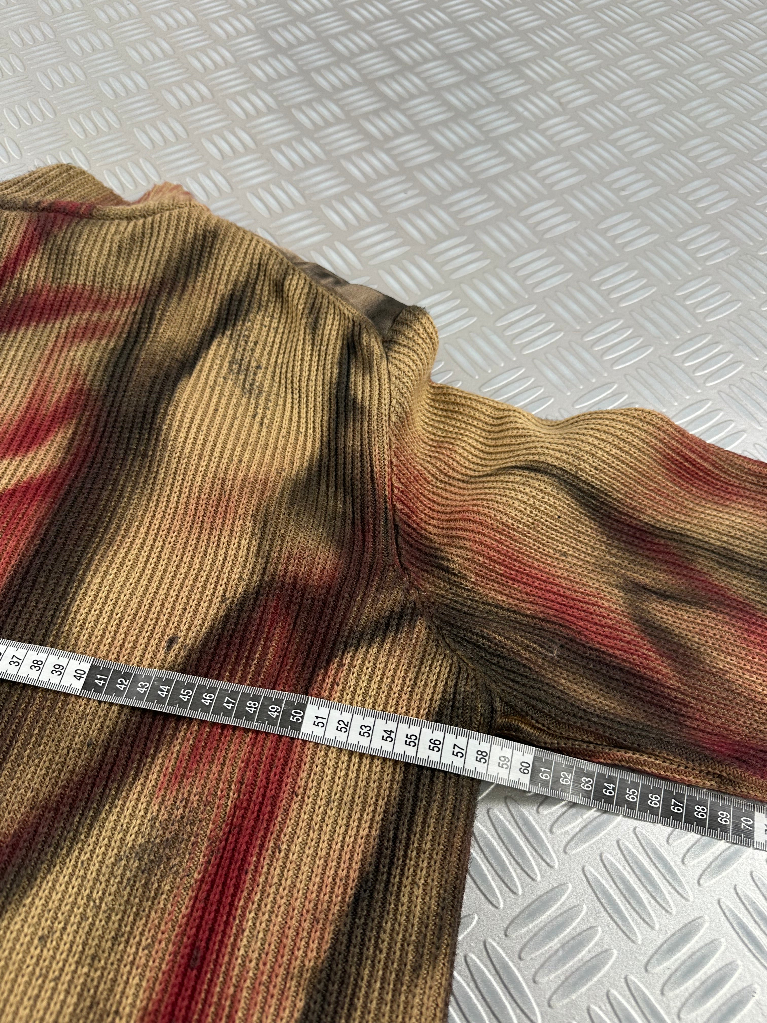 Vintage Burberry Distressed Full Zip Up Knitted Sweater (XL)