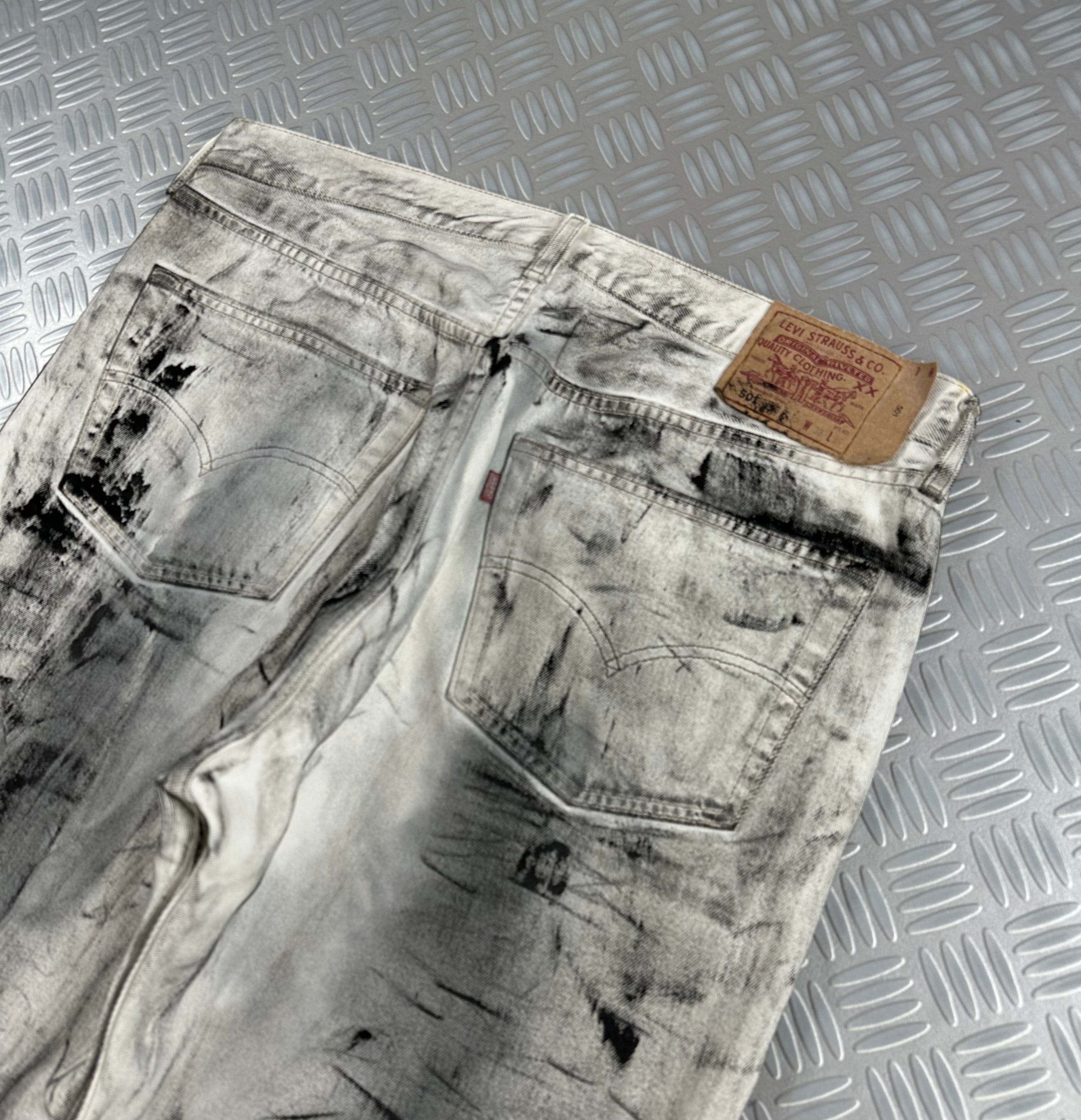 Vintage Levi’s 501 jeans handmade y2k style (XL)