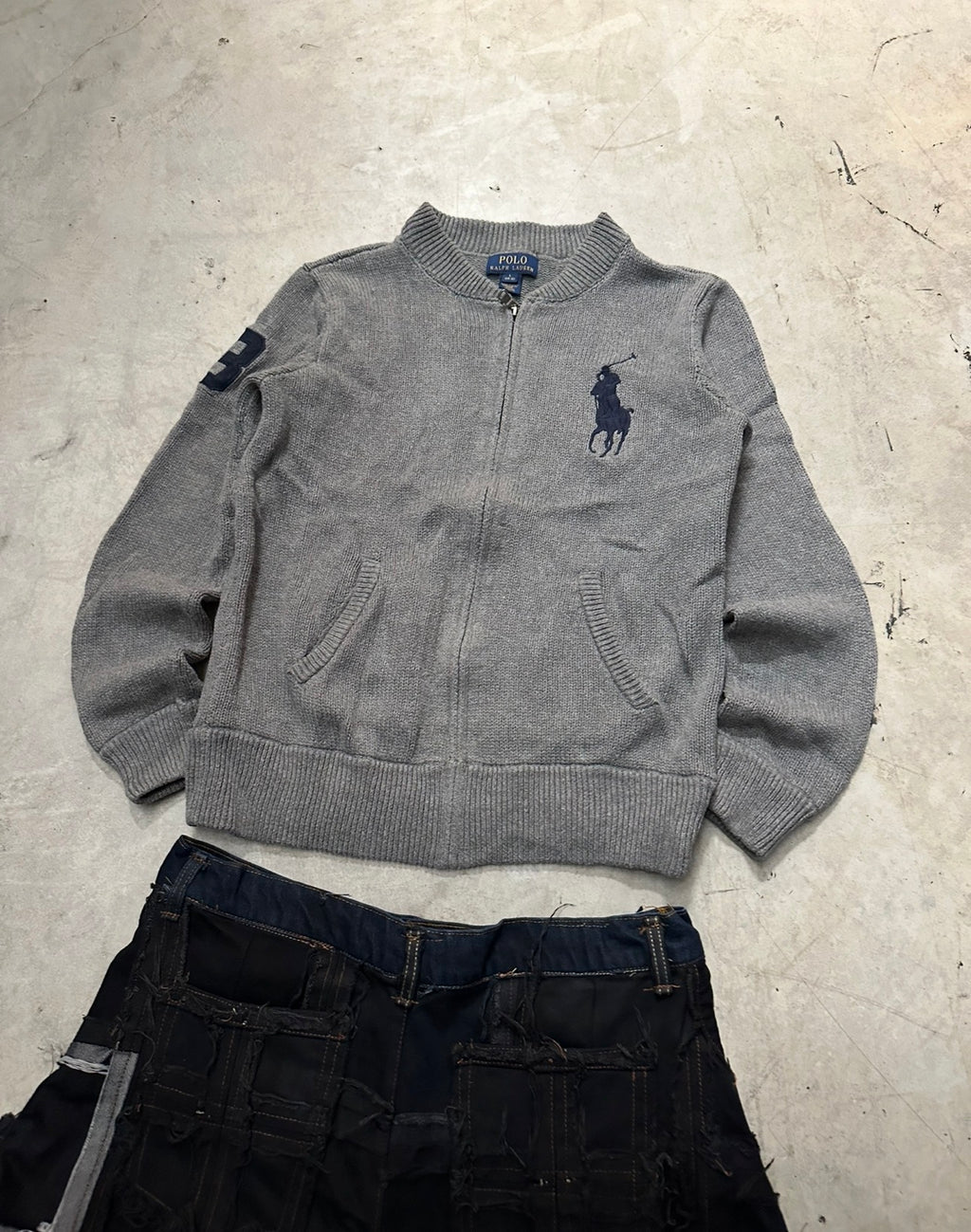 Vintage Ralph Lauren Full zip up Knitted Sweater (S)