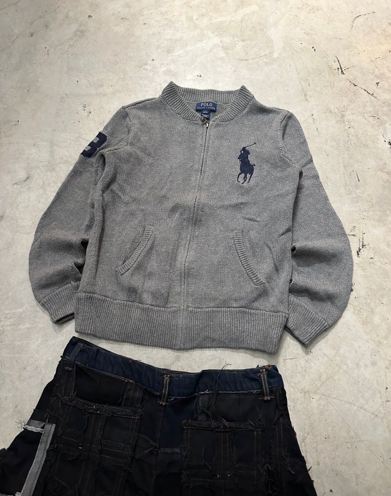 Vintage Ralph Lauren Full zip up Knitted Sweater (S)