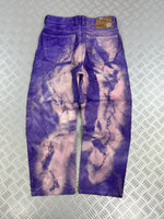 Balloon jeans handmade acid washed y2k (s)
