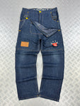Vintage Japanese jeans up smile y2k (42)