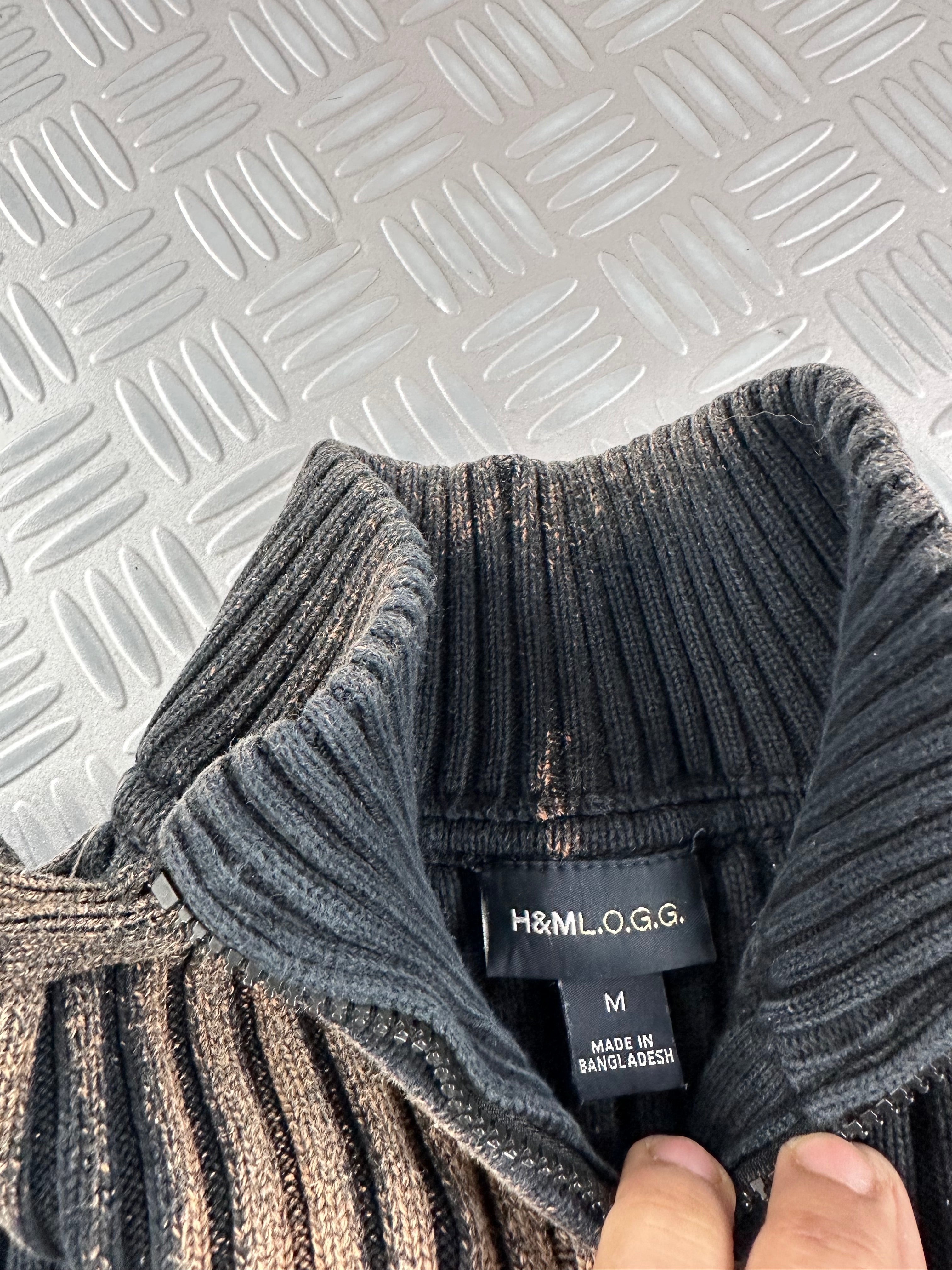 Handmade knitted sweater full zip (M)