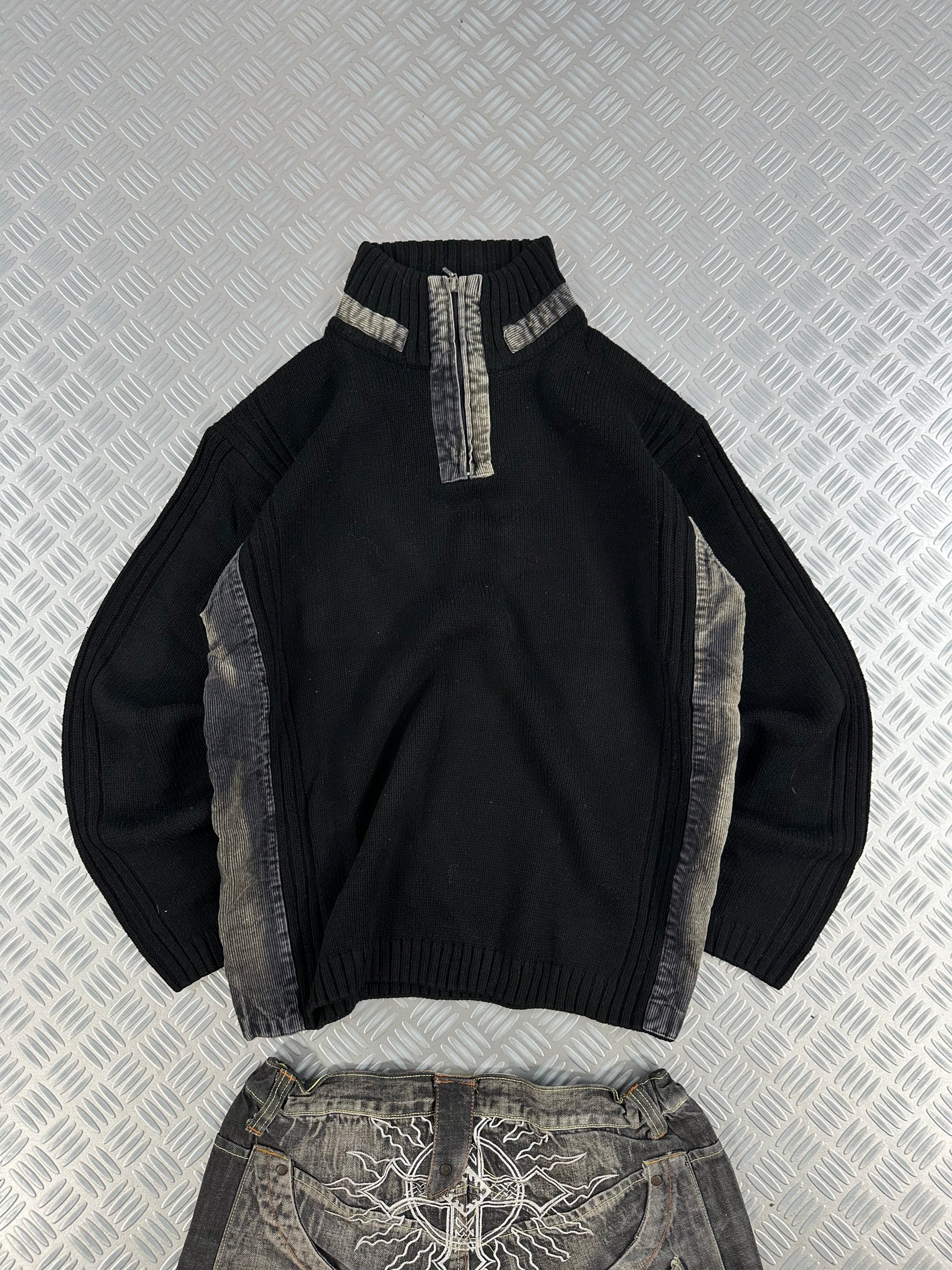 Vintage Knitted Y2k Bleached Sweater (XL)