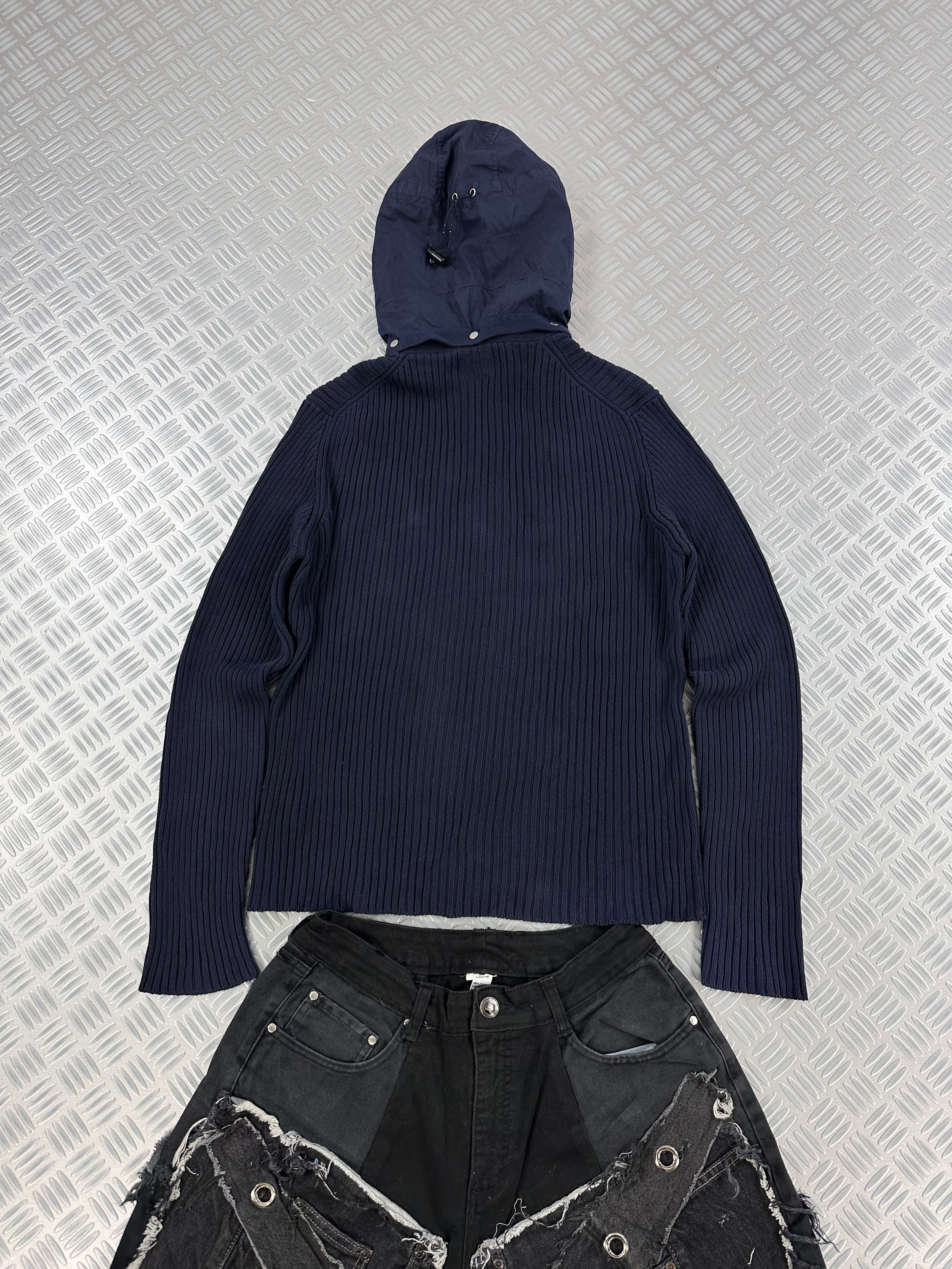 Knitted hooded sweater cp company vintage y2k