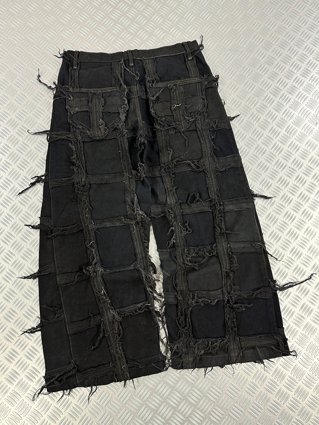 Baggy jeans patchwork upcycled handmade
