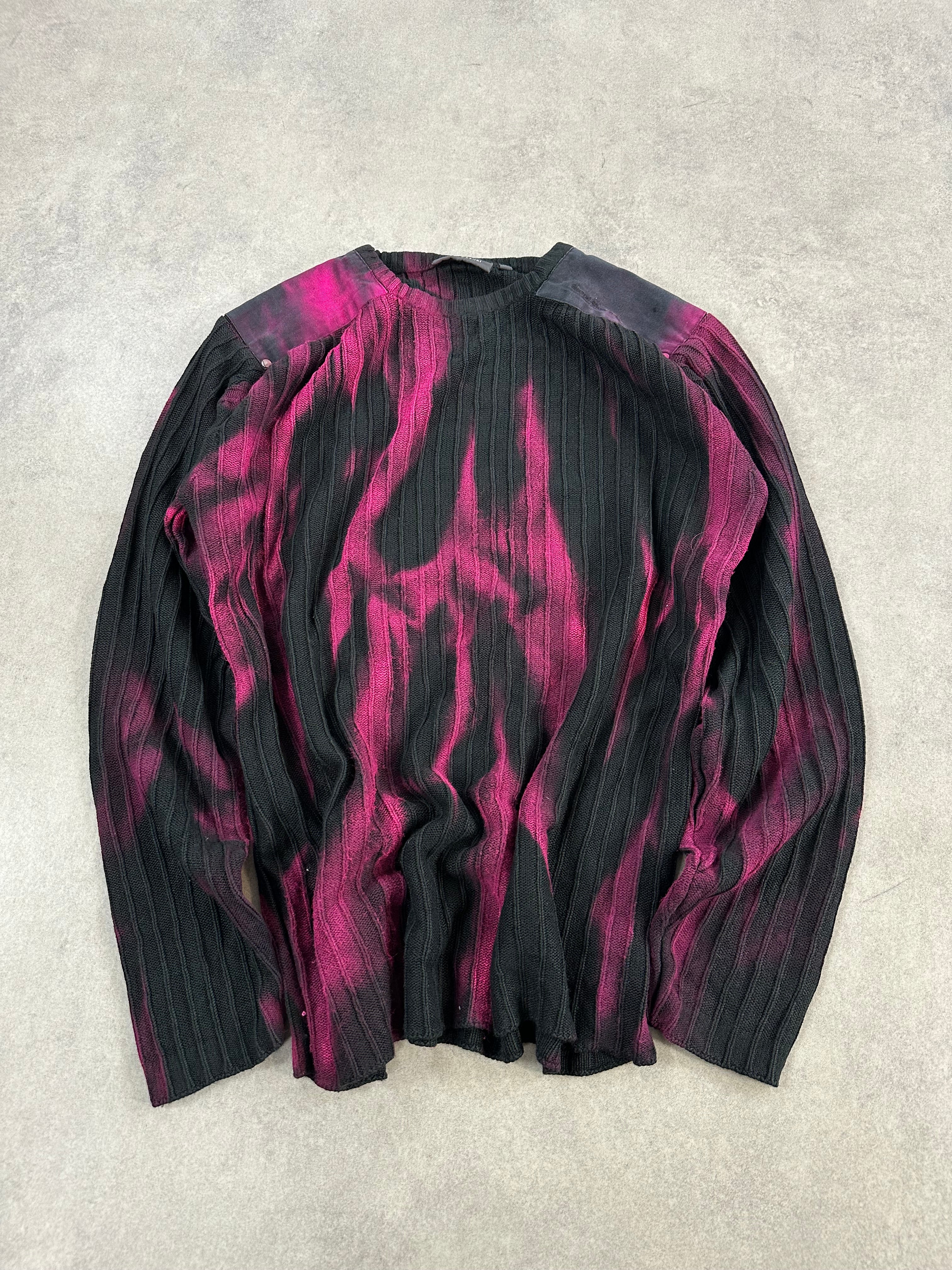 Vintage Knitted Y2k Sweater custom (M)