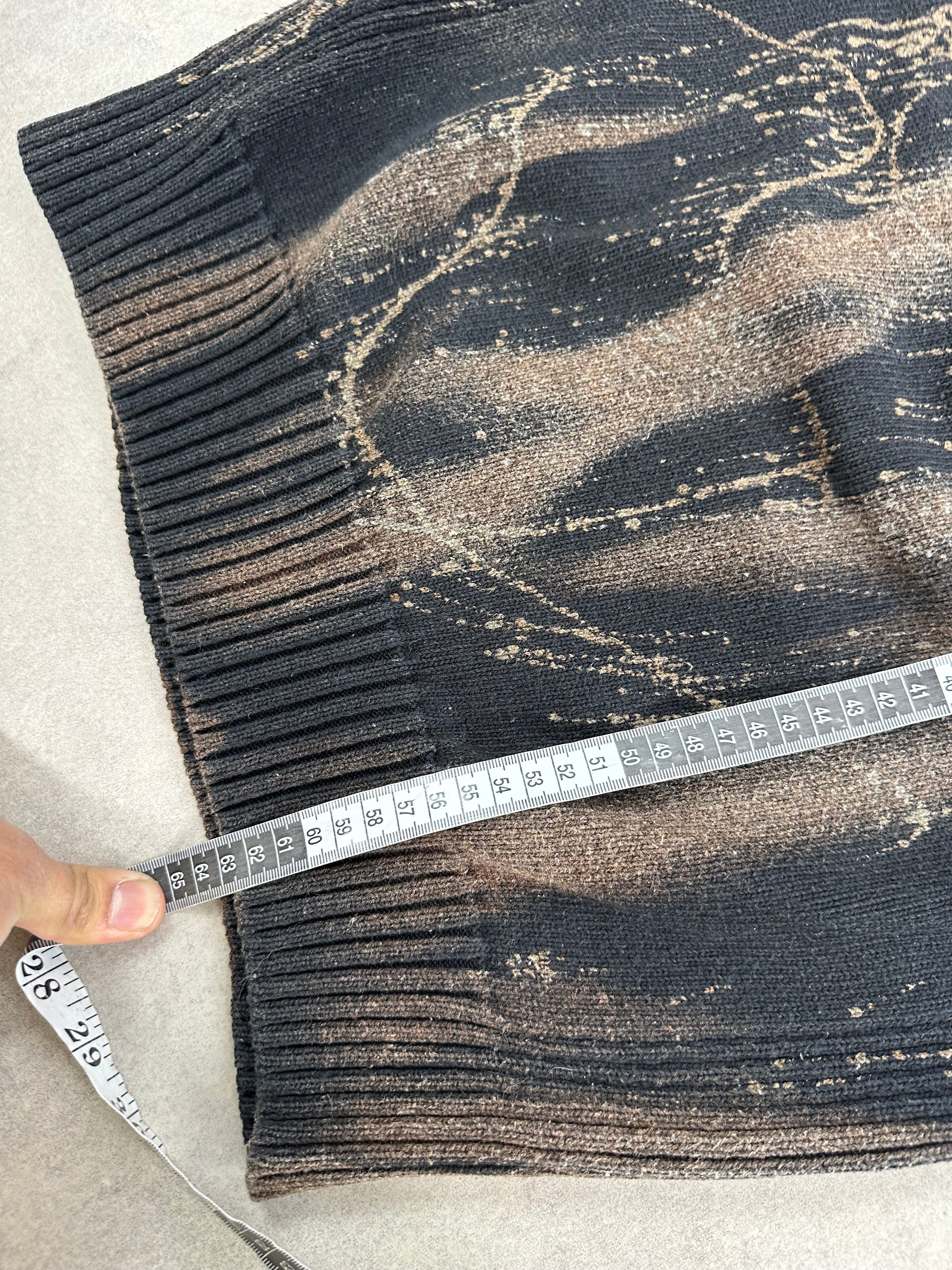 Knitted sweater custom y2k (M)
