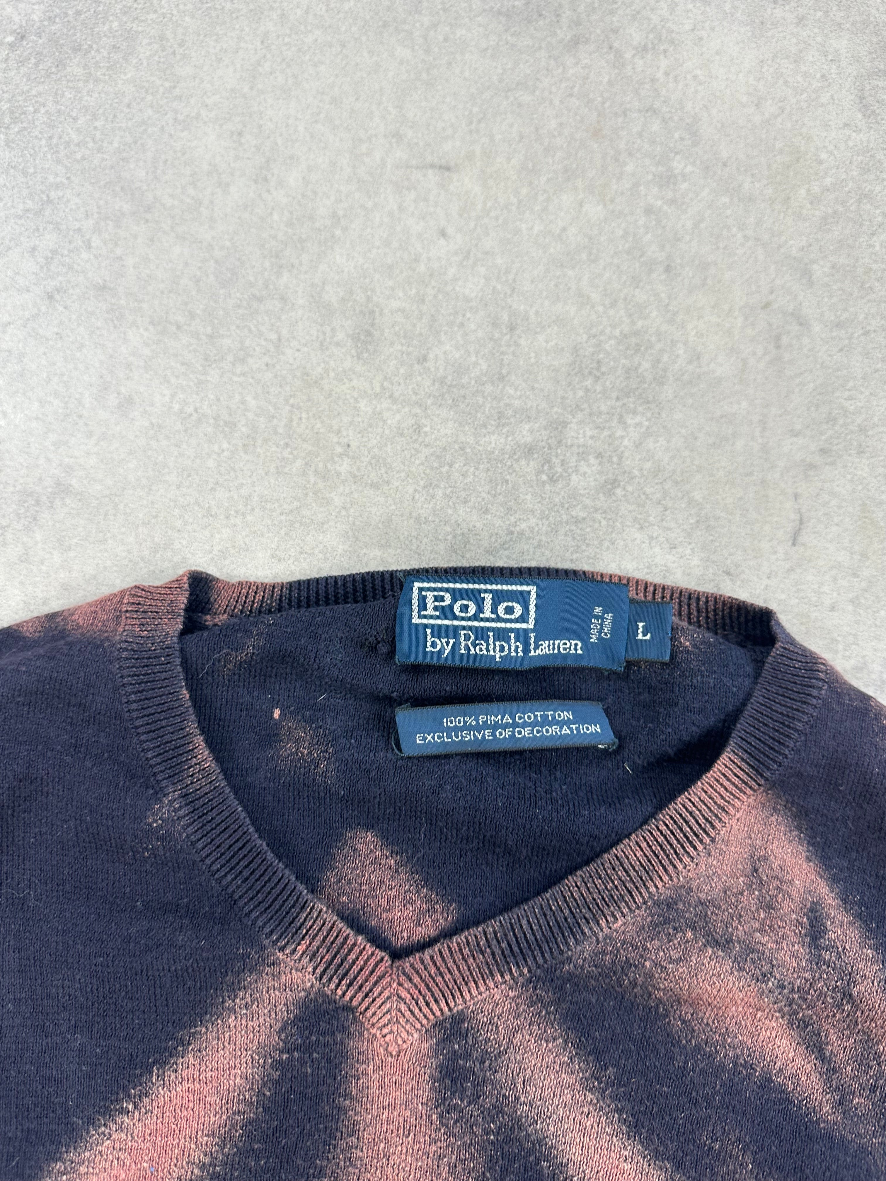 Polo Ralph Lauren sweater custom y2k (L)