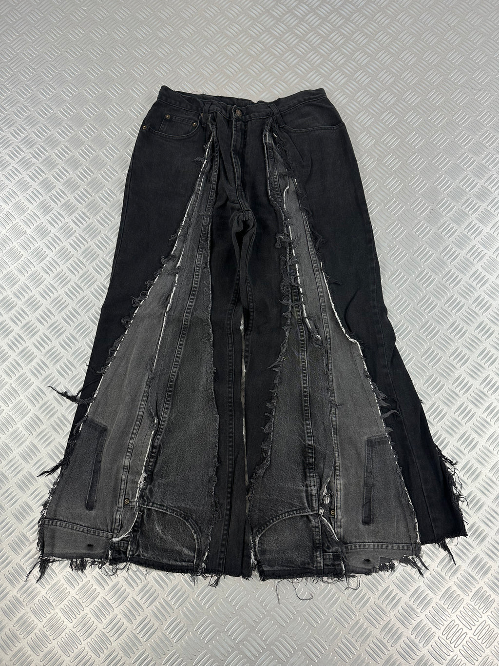 Super baggy jeans handmade patchwork upcycled
