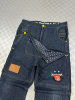 Vintage Japanese jeans up smile y2k (42)