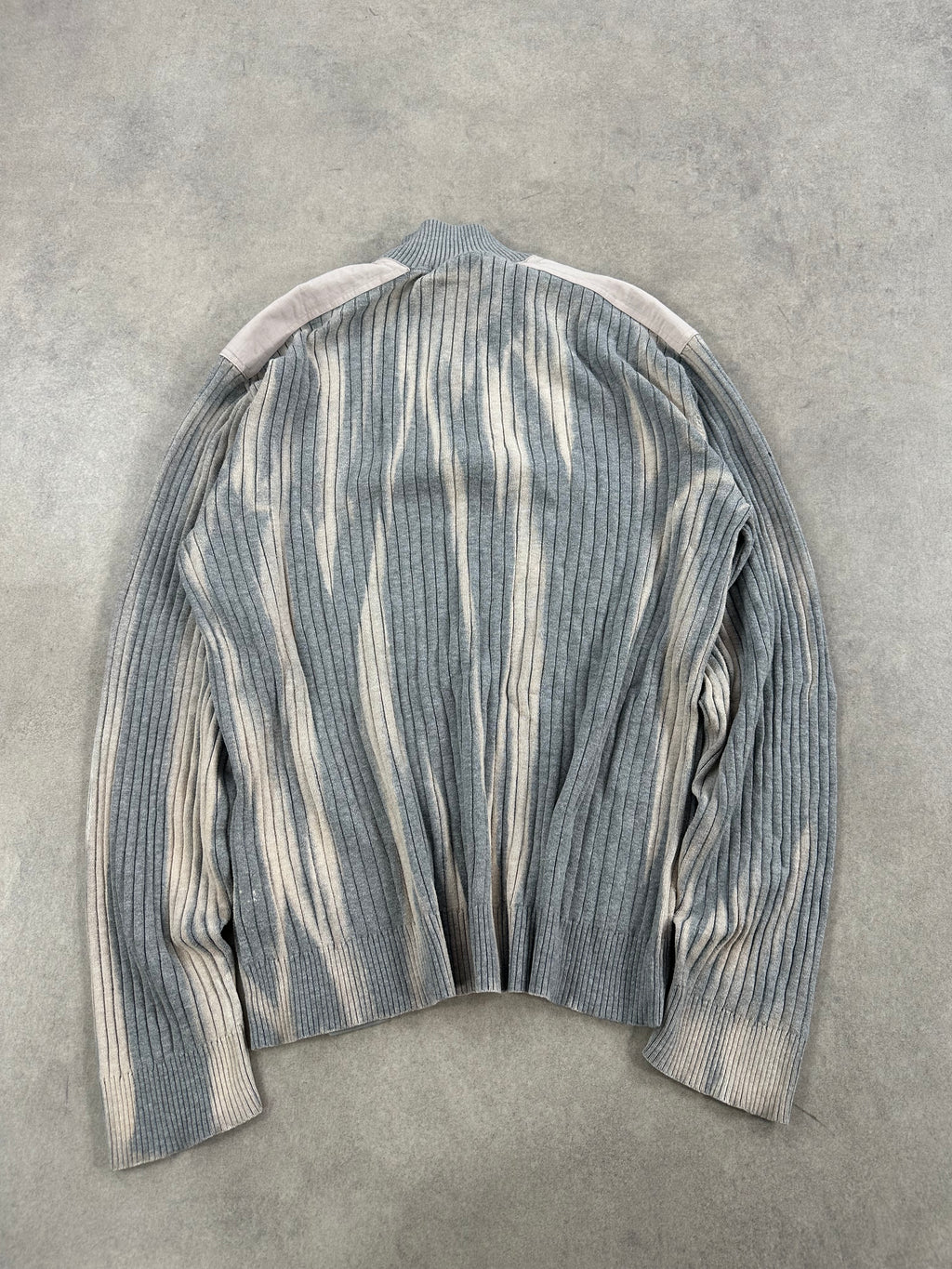 Calvin Klein mid zip knitted sweater custom Y2K (XL)