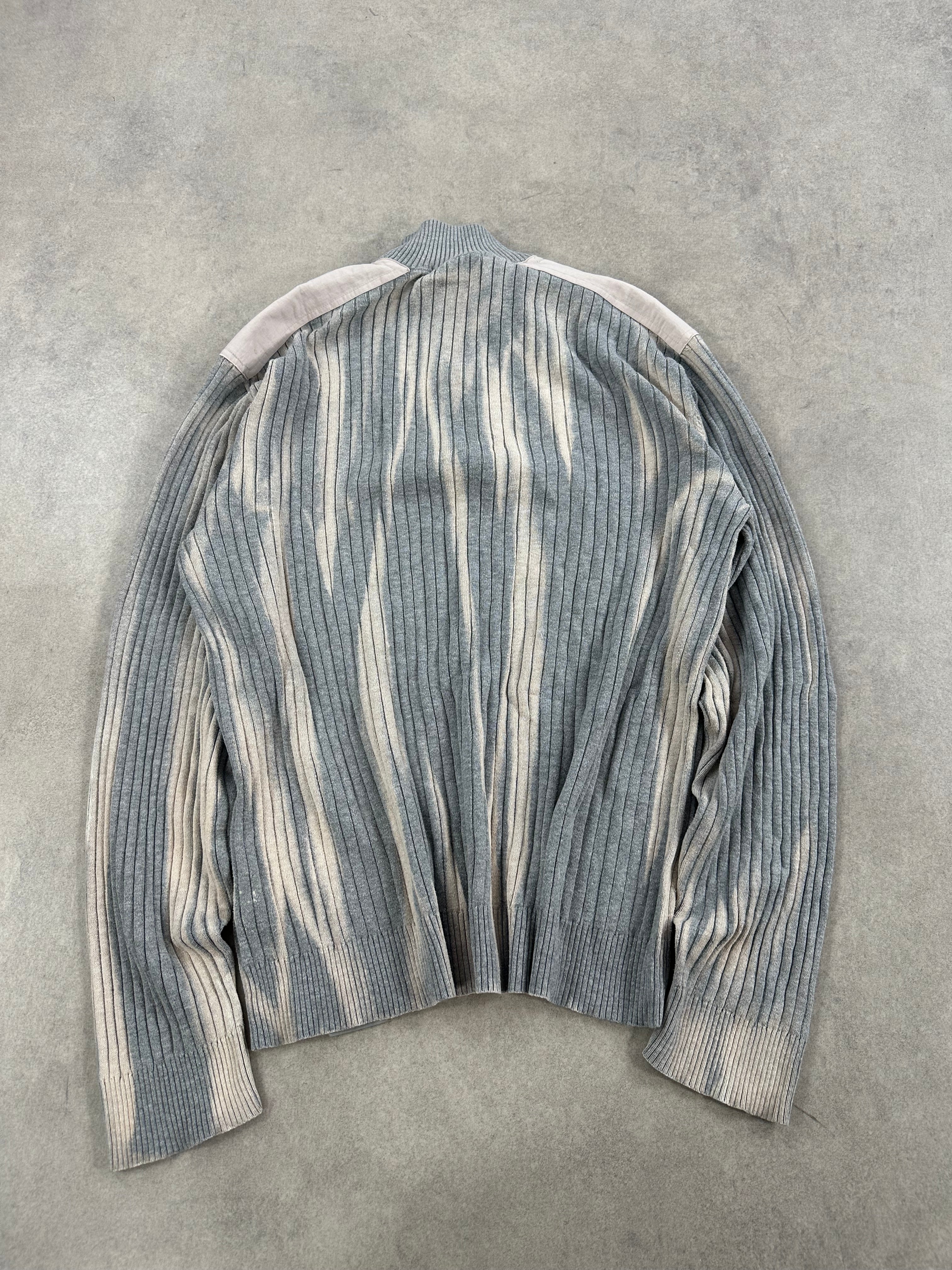 Calvin Klein mid zip knitted sweater custom Y2K (XL)