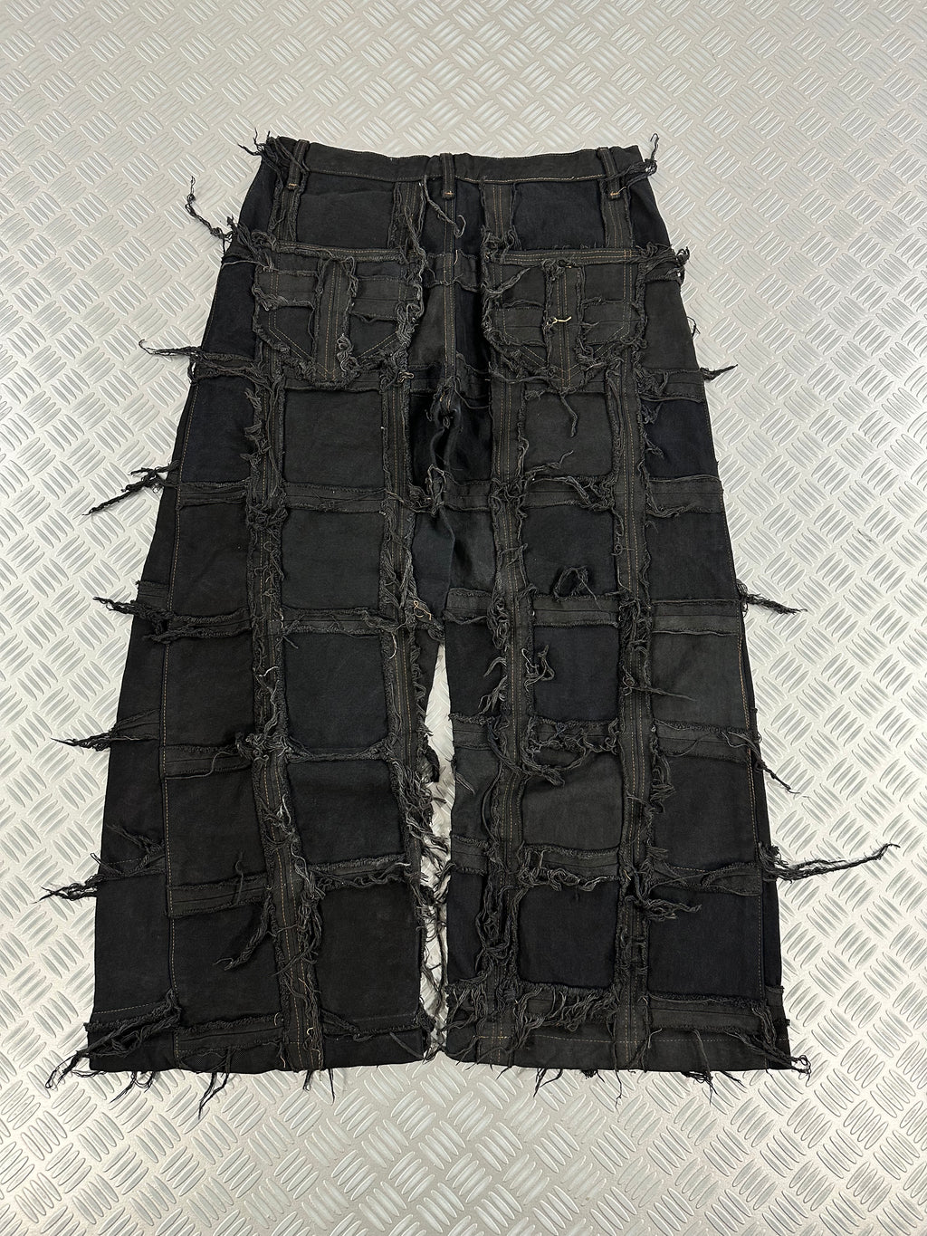 Baggy jeans patchwork upcycled handmade