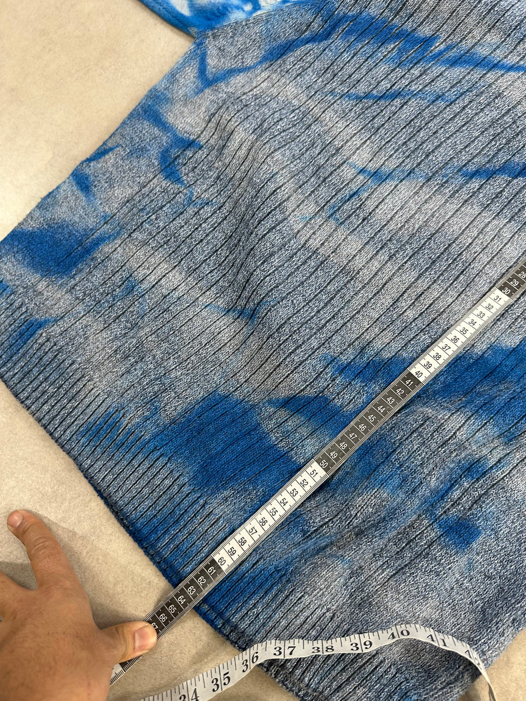 Custom knitted sweater y2k oversized (L)