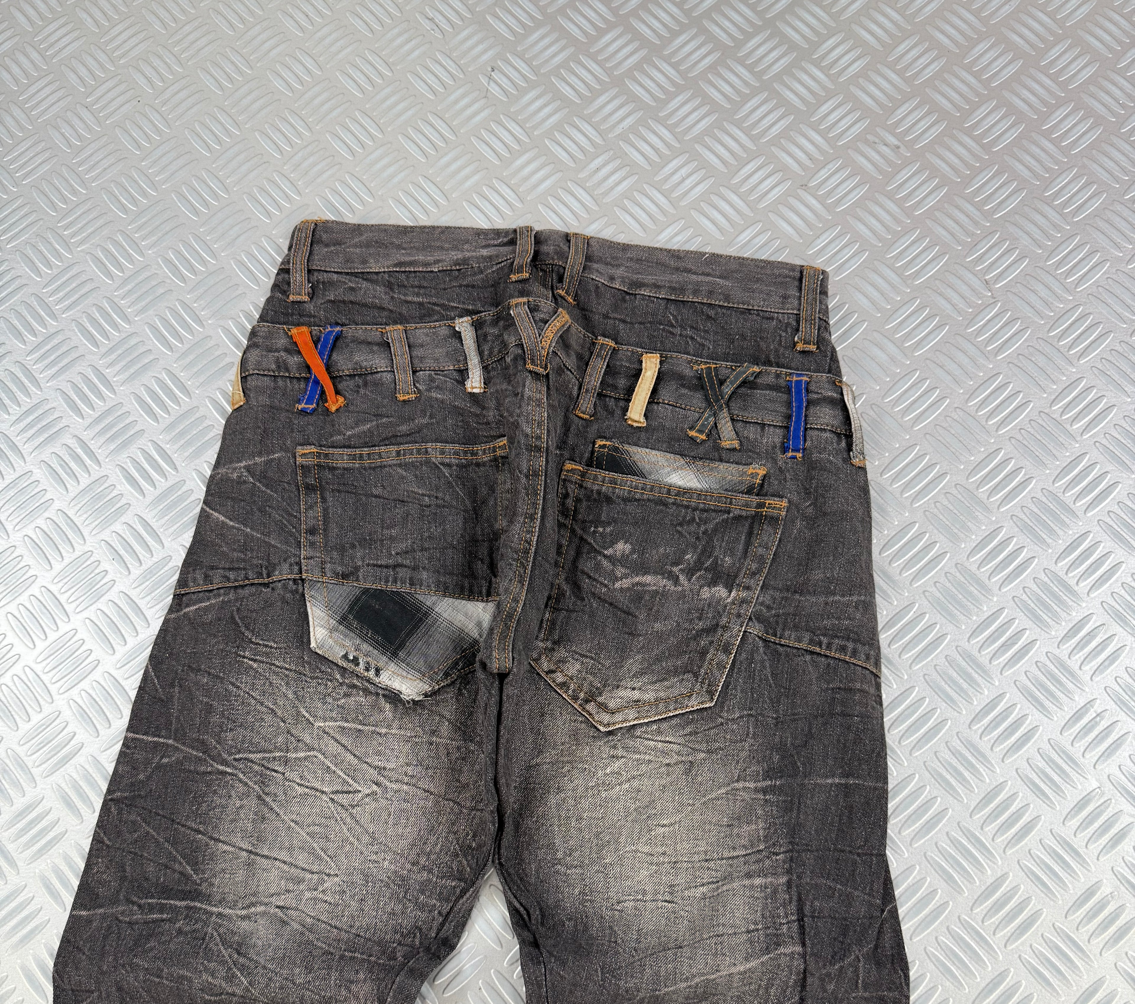 Double waist Japanese y2k jeans vintage (M)