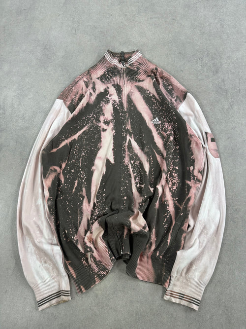 Adidas full zip sweater custom y2k (XL)