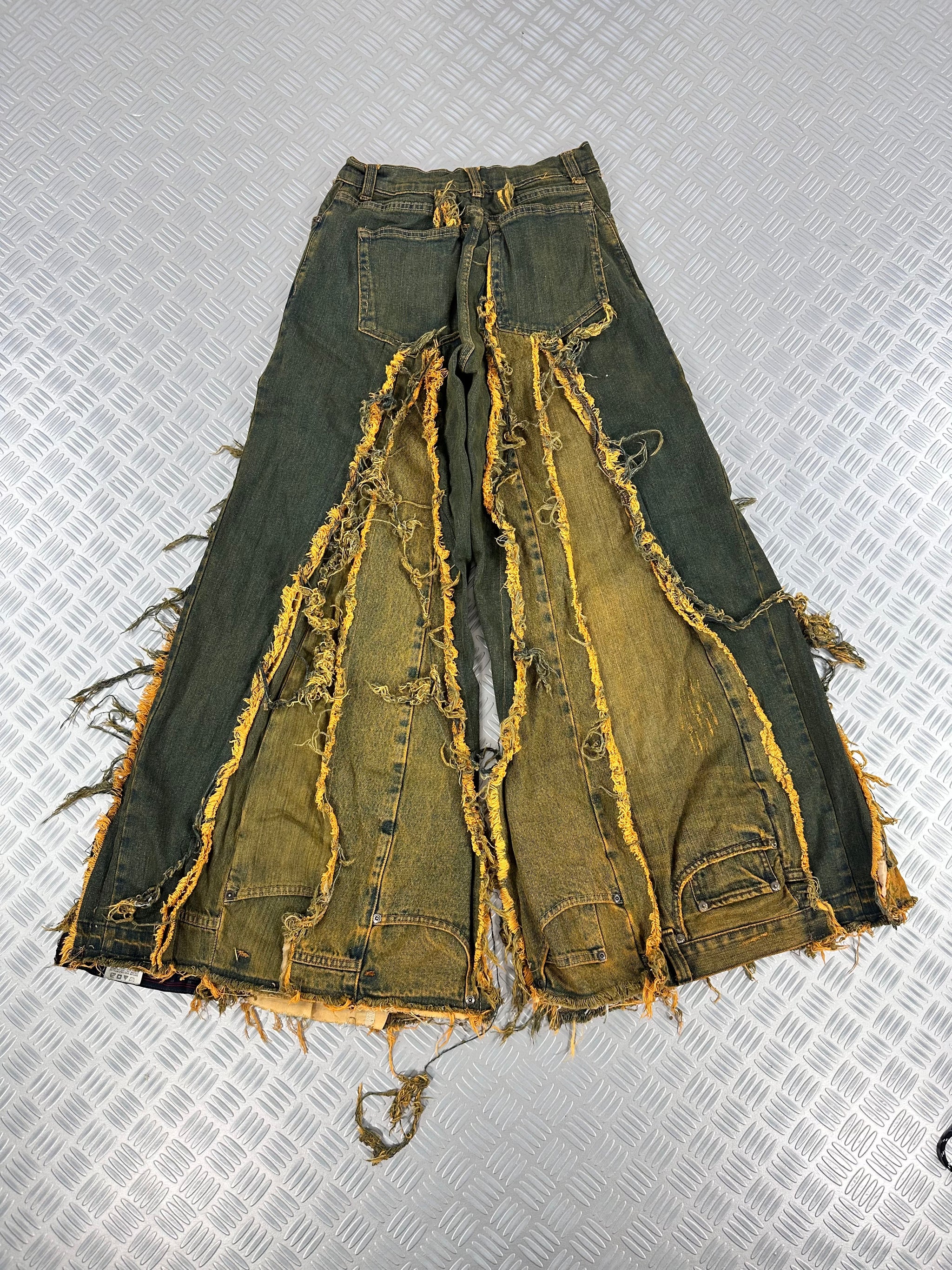 Super baggy jeans handmade patchwork upcycled