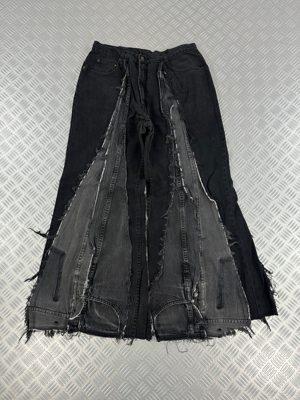 Super baggy jeans handmade patchwork upcycled