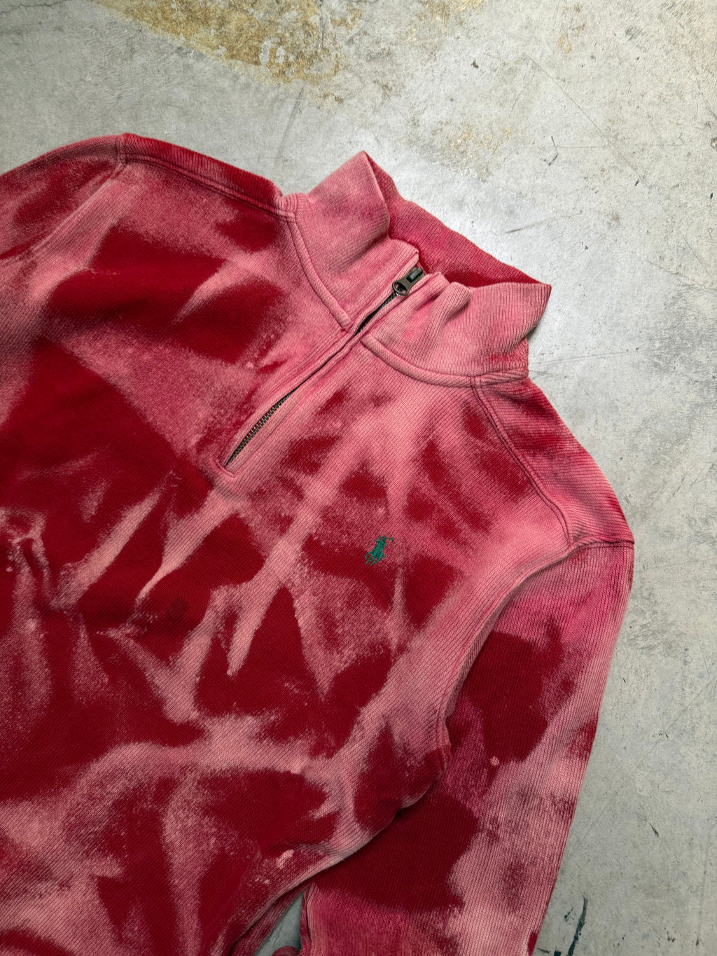 Vintage Polo Ralph Lauren Y2k 1/4 Zip Knitted Sweater custom (S)