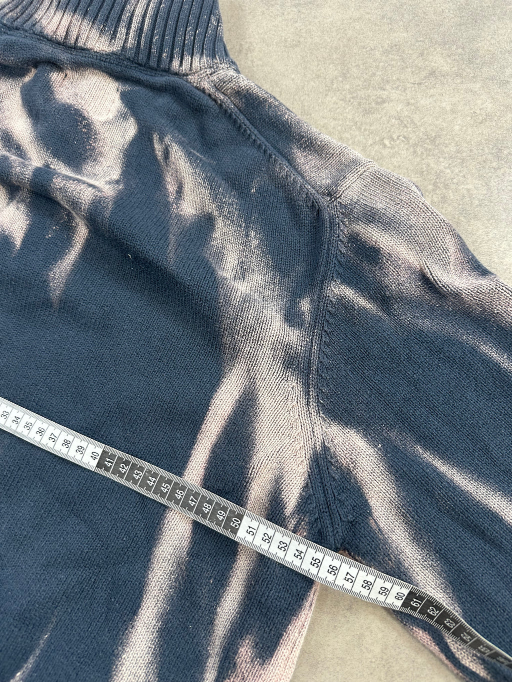 Mid zip knitted sweater y2k custom (XL)