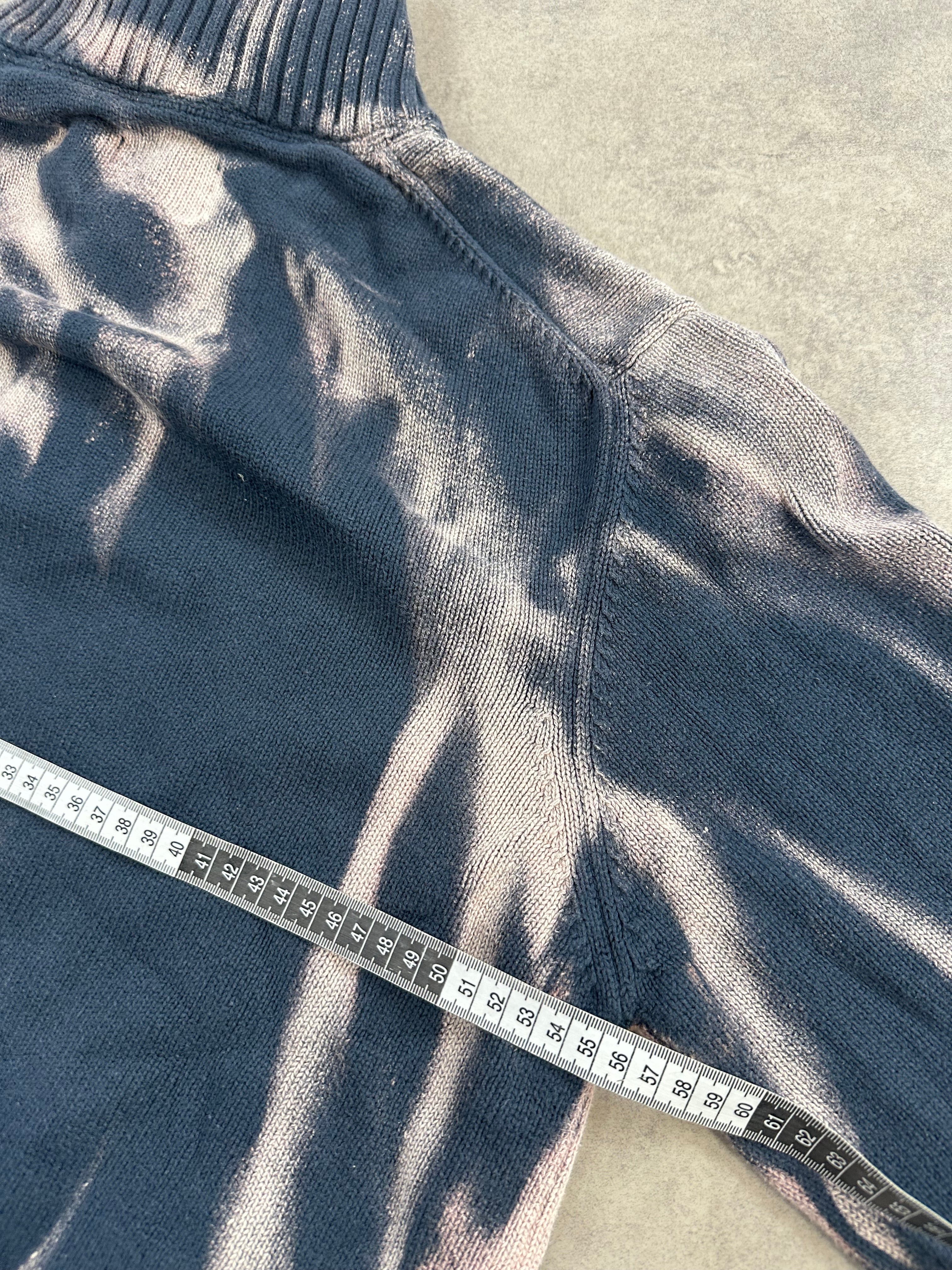 Mid zip knitted sweater y2k custom (XL)