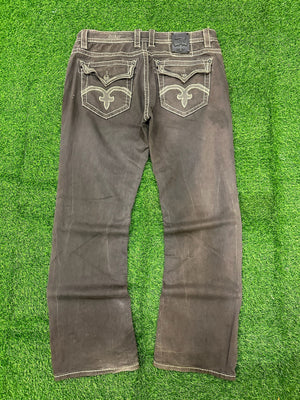 Rock Revival Grey Faded Jeans