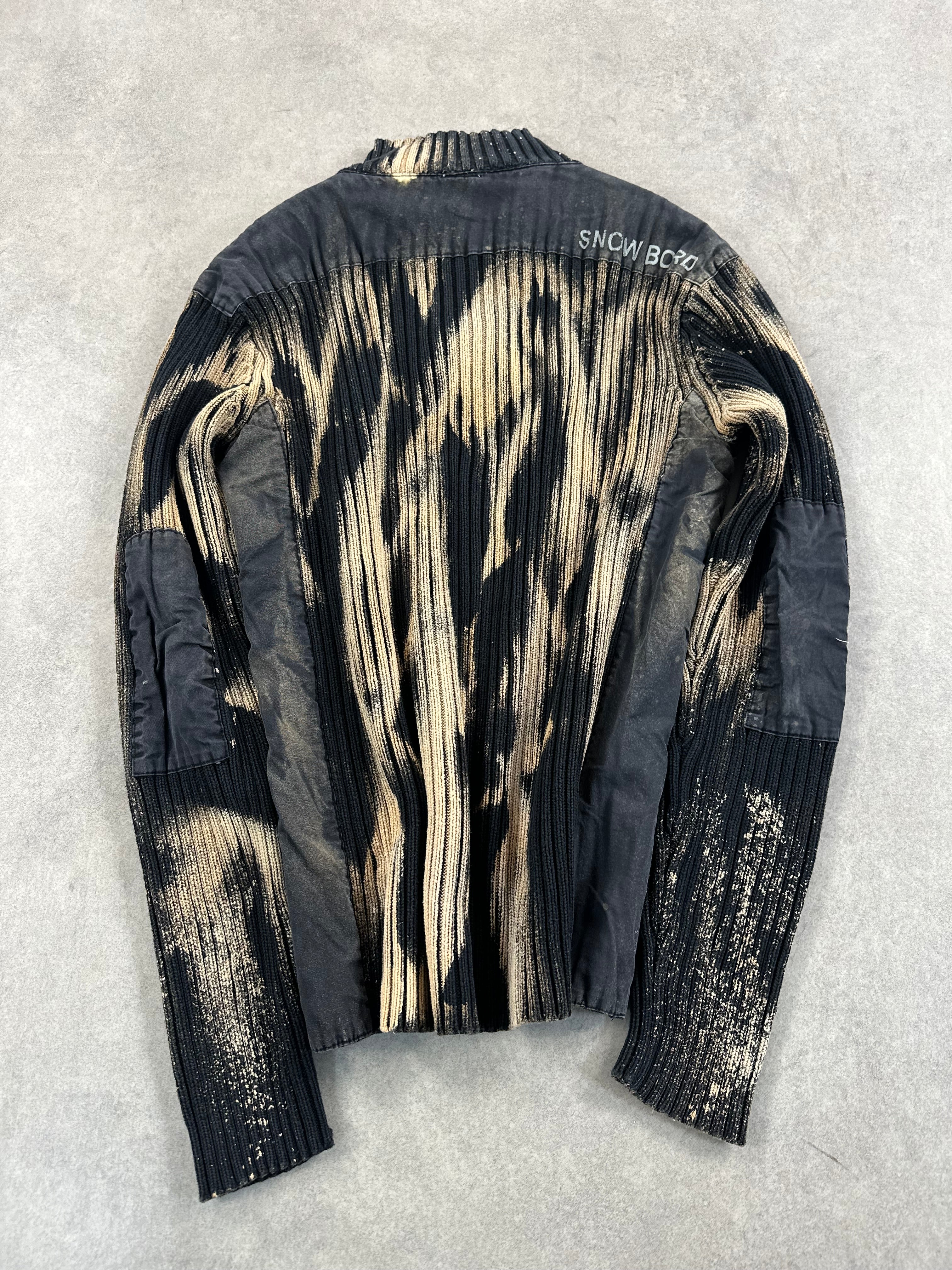 Asymmetrical knitted sweater vintage y2k custom (L)