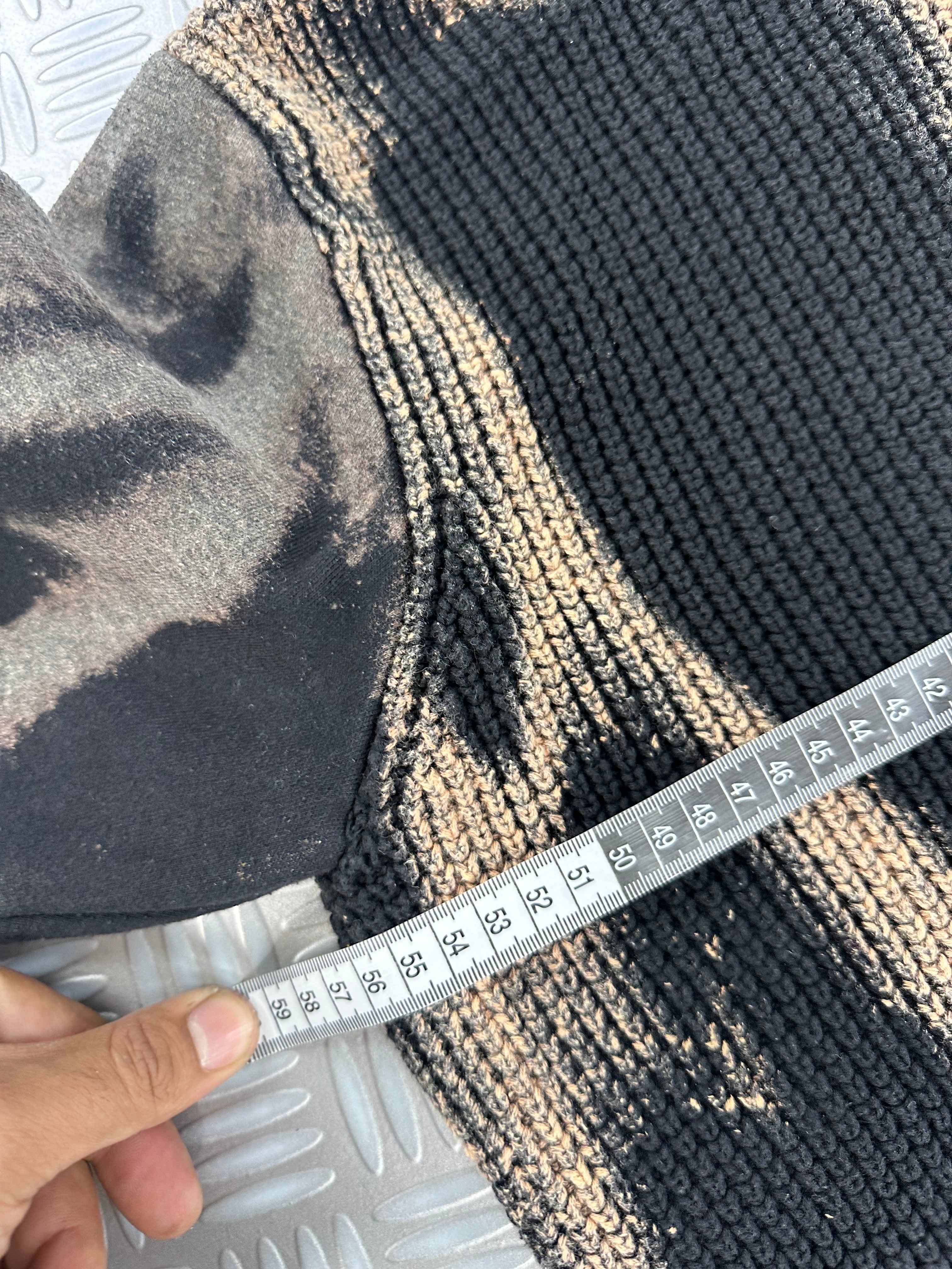 Hooded handmade knitted sweater pepe jeans vintage (L)