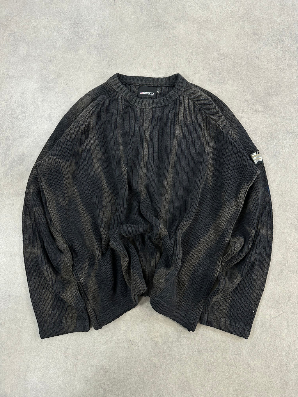 Vintage Knitted Y2k Bleached Sweater (M)