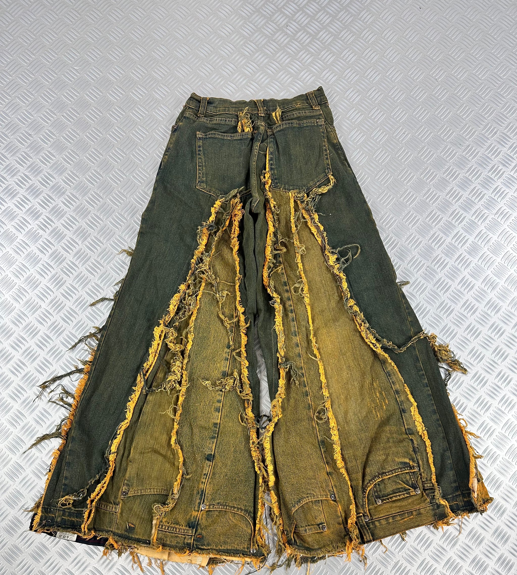 Super baggy jeans handmade patchwork upcycled