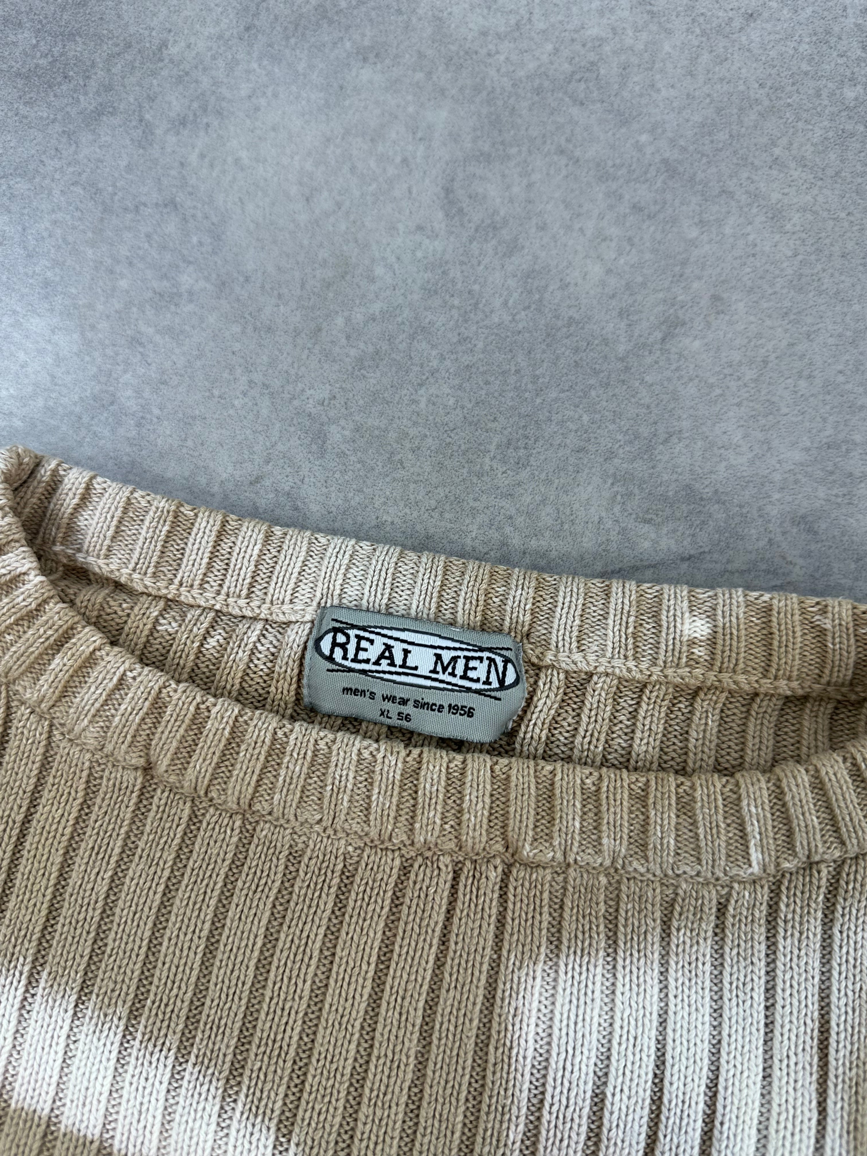 Vintage knitted sweater custom 00’s Y2K (XL)