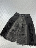 Baggy distressed jorts handmade (M)