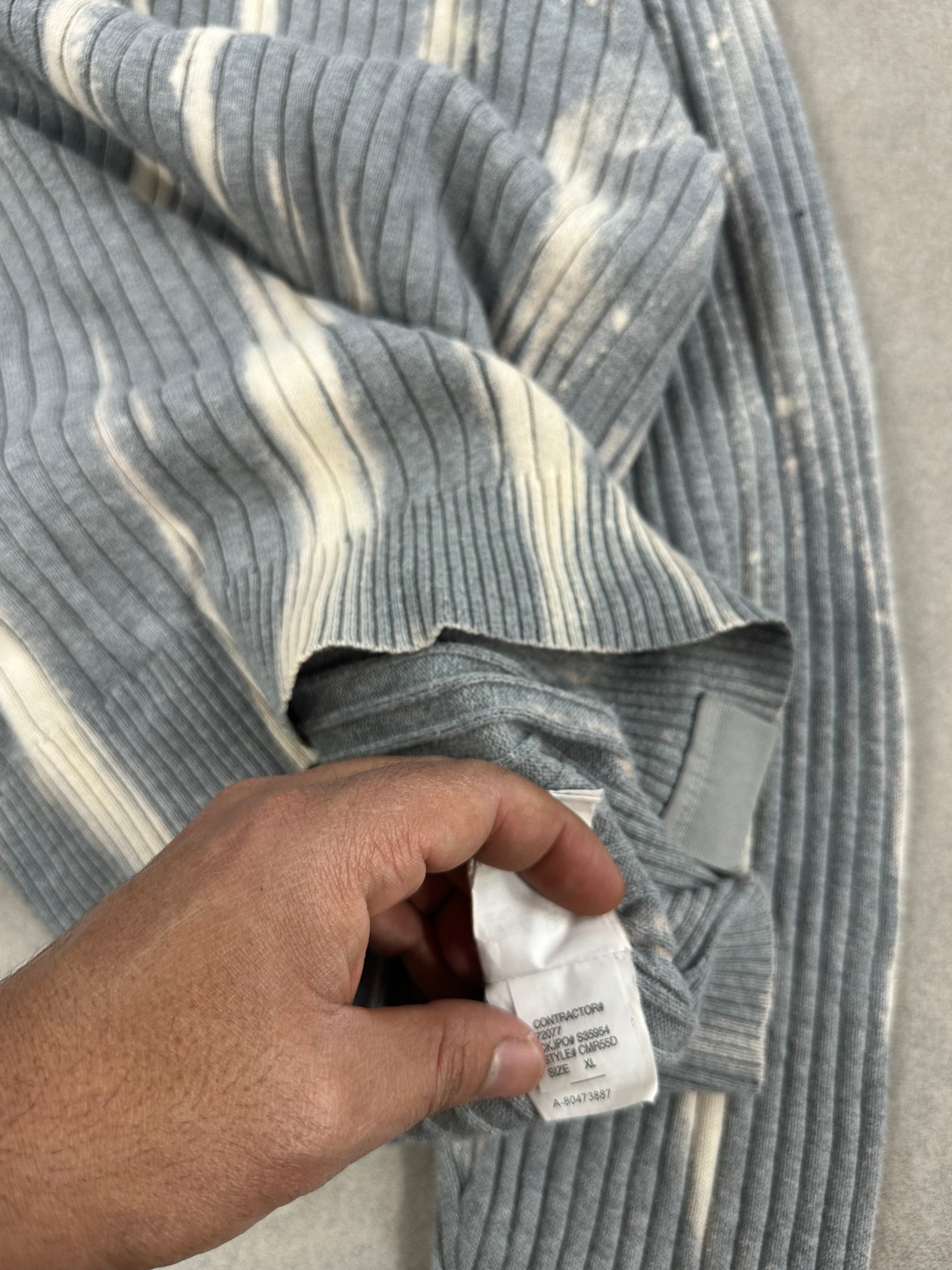 Calvin Klein mid zip knitted sweater custom Y2K (XL)