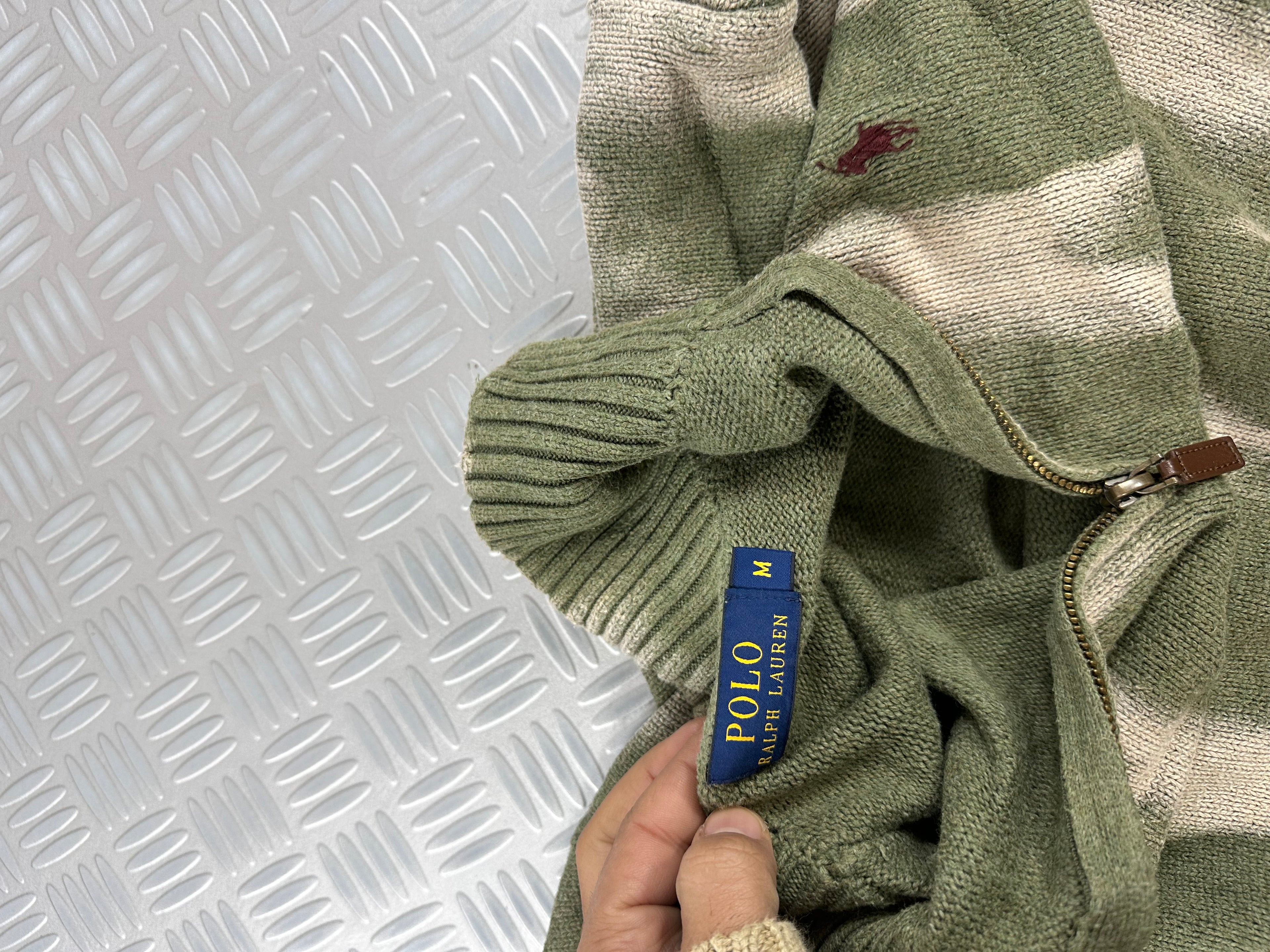 Polo Ralph Lauren mid zip sweater handmade (M)