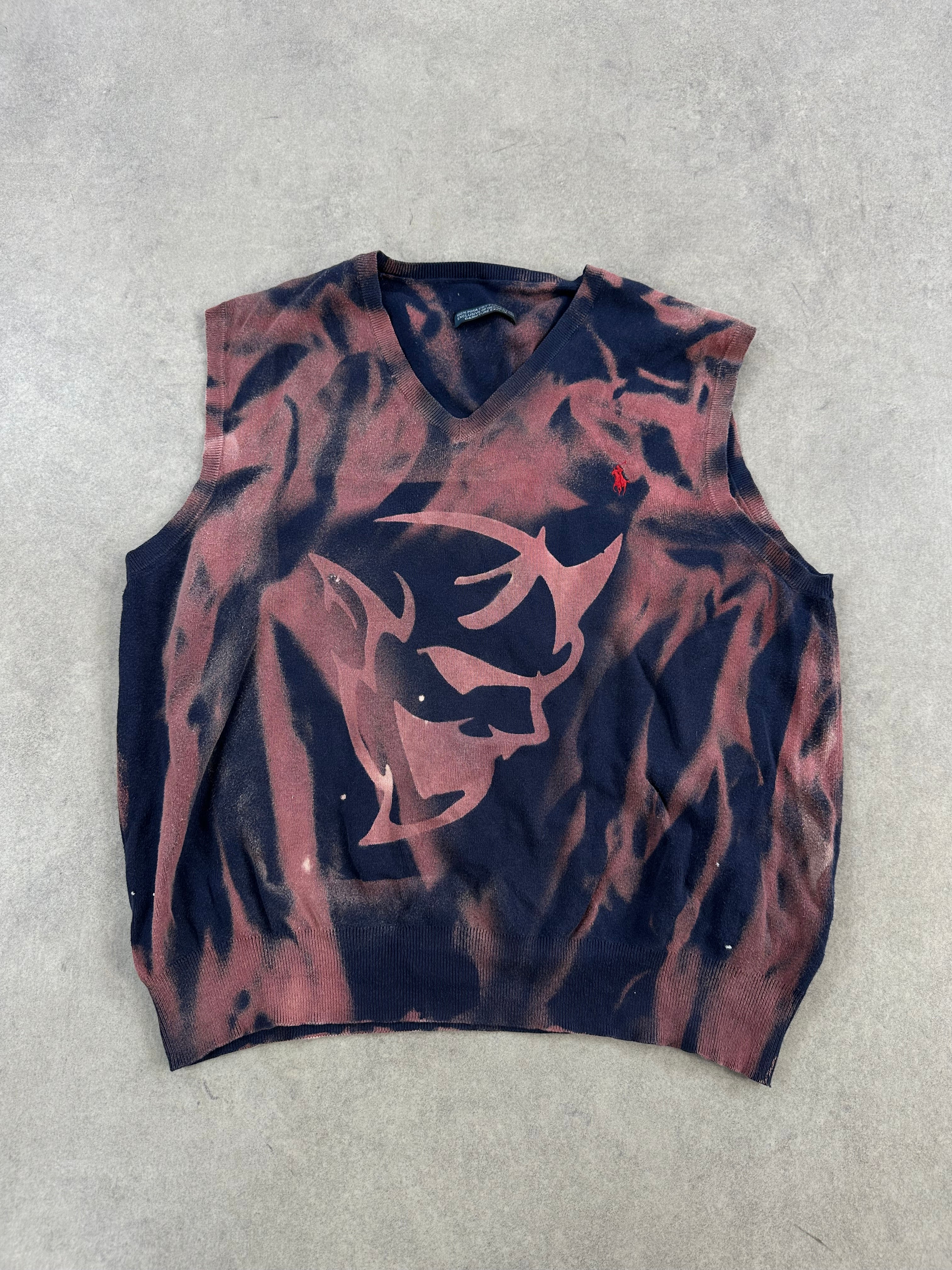 Polo Ralph Lauren custom vest y2k hellcat (M)