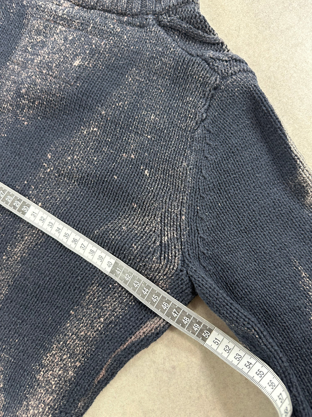 Vintage Y2k Hip Hop Bleached Knitted Sweater (S)