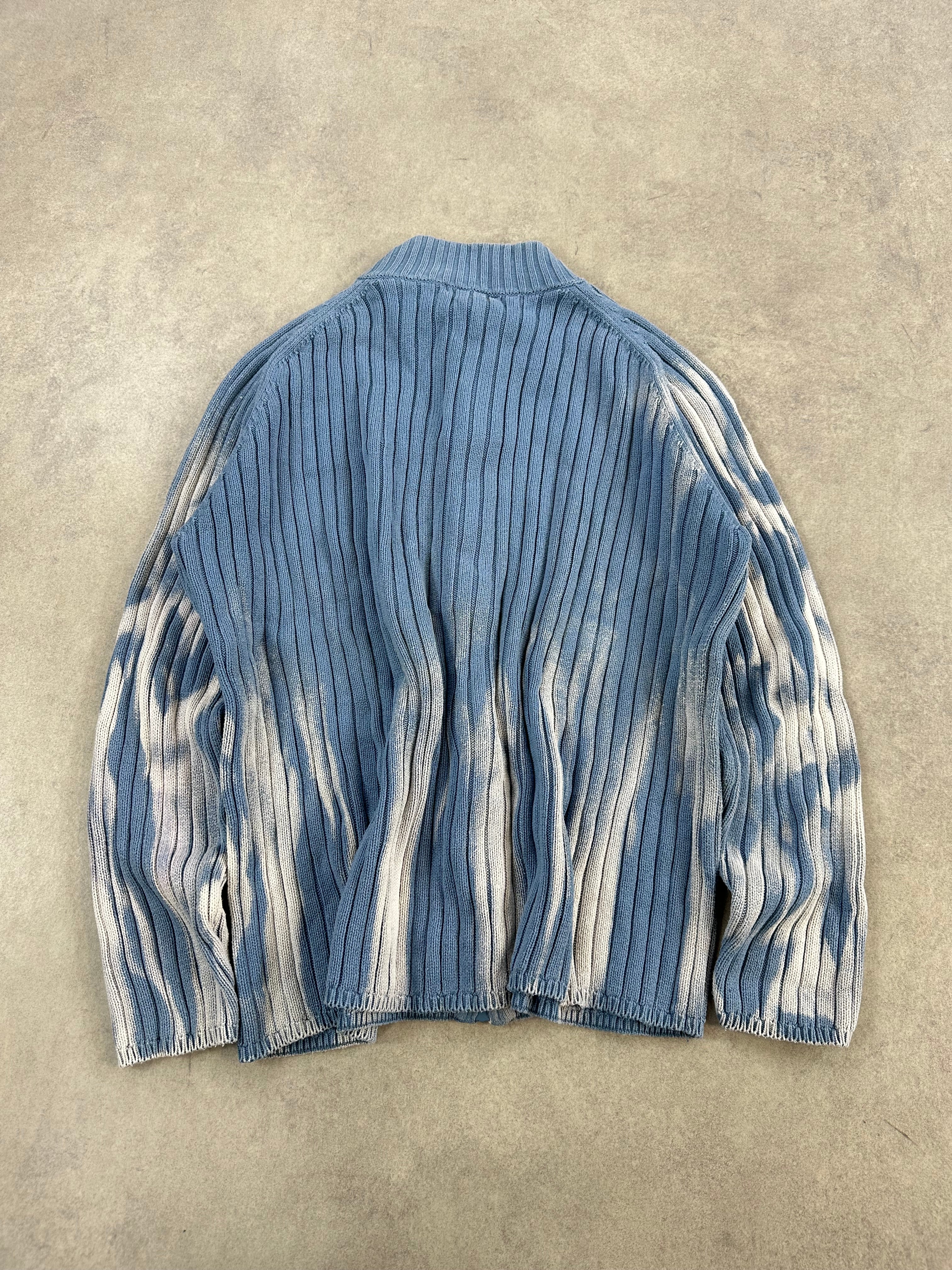 Full zip knitted sweater custom y2k (XL)