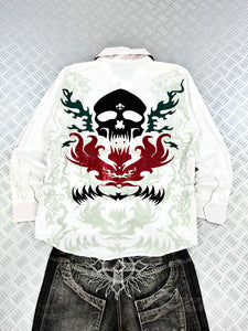 Vintage graphic shirt red ape tribal printed (XL)