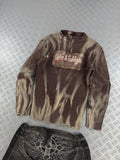 Vintage Y2k Knitted Bleached Sweater (S)