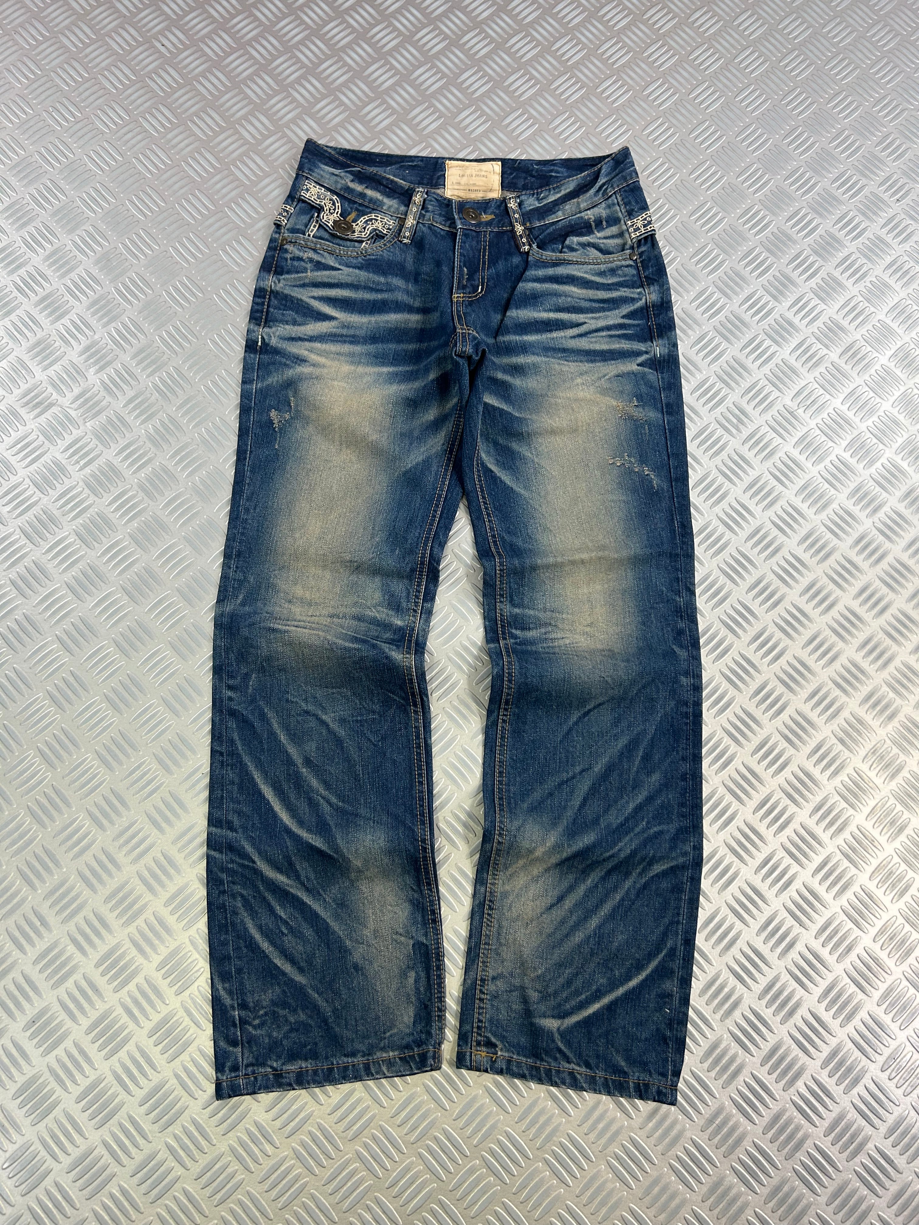 Vintage Faded Tribal Y2K Jeans 90s