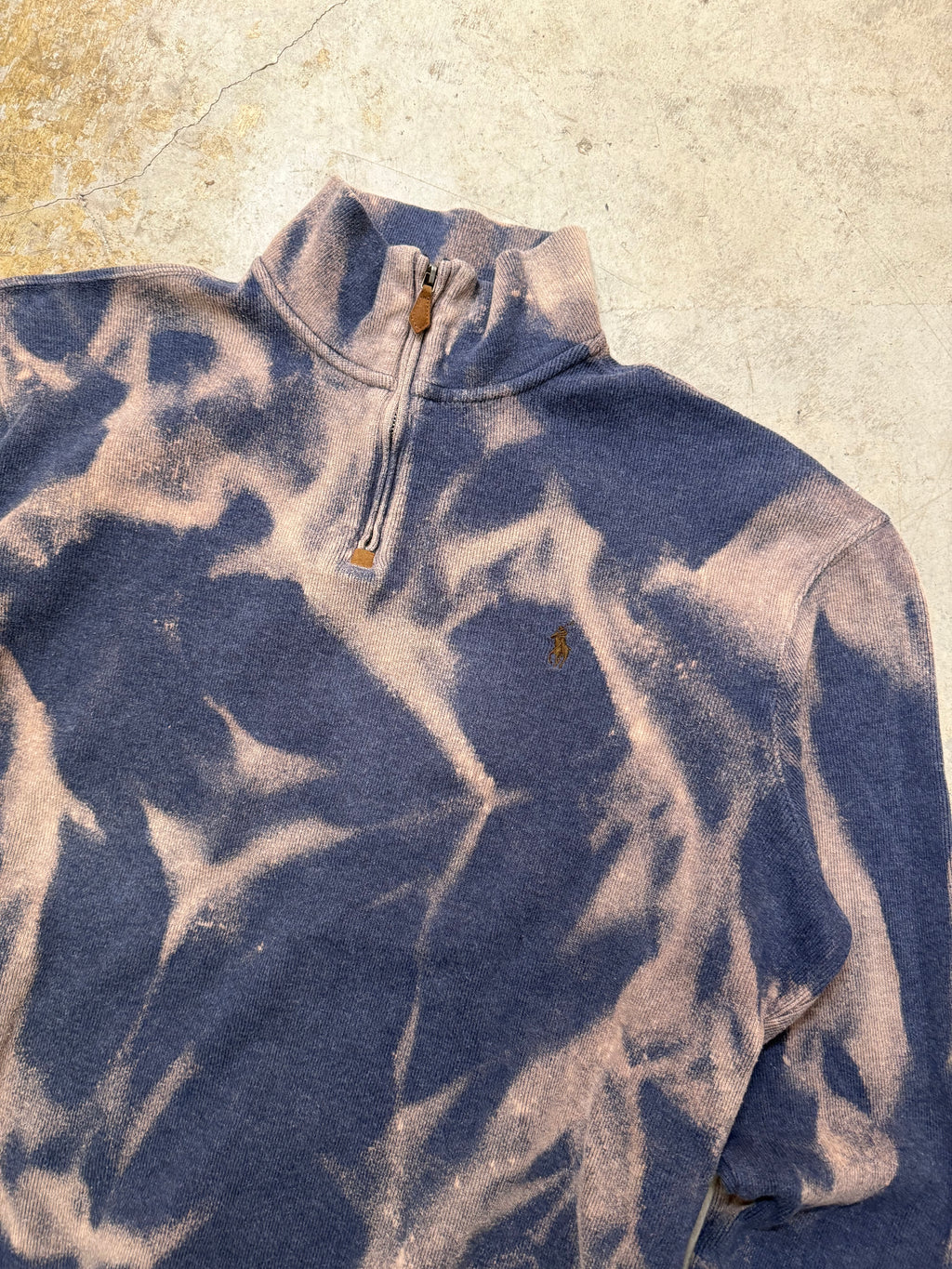 Vintage Polo Ralph Lauren Y2k 1/4 Zip Sweater custom (L)