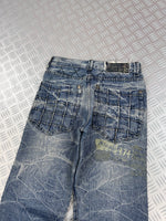 Japanese denim jeans faded vintage ( 38)
