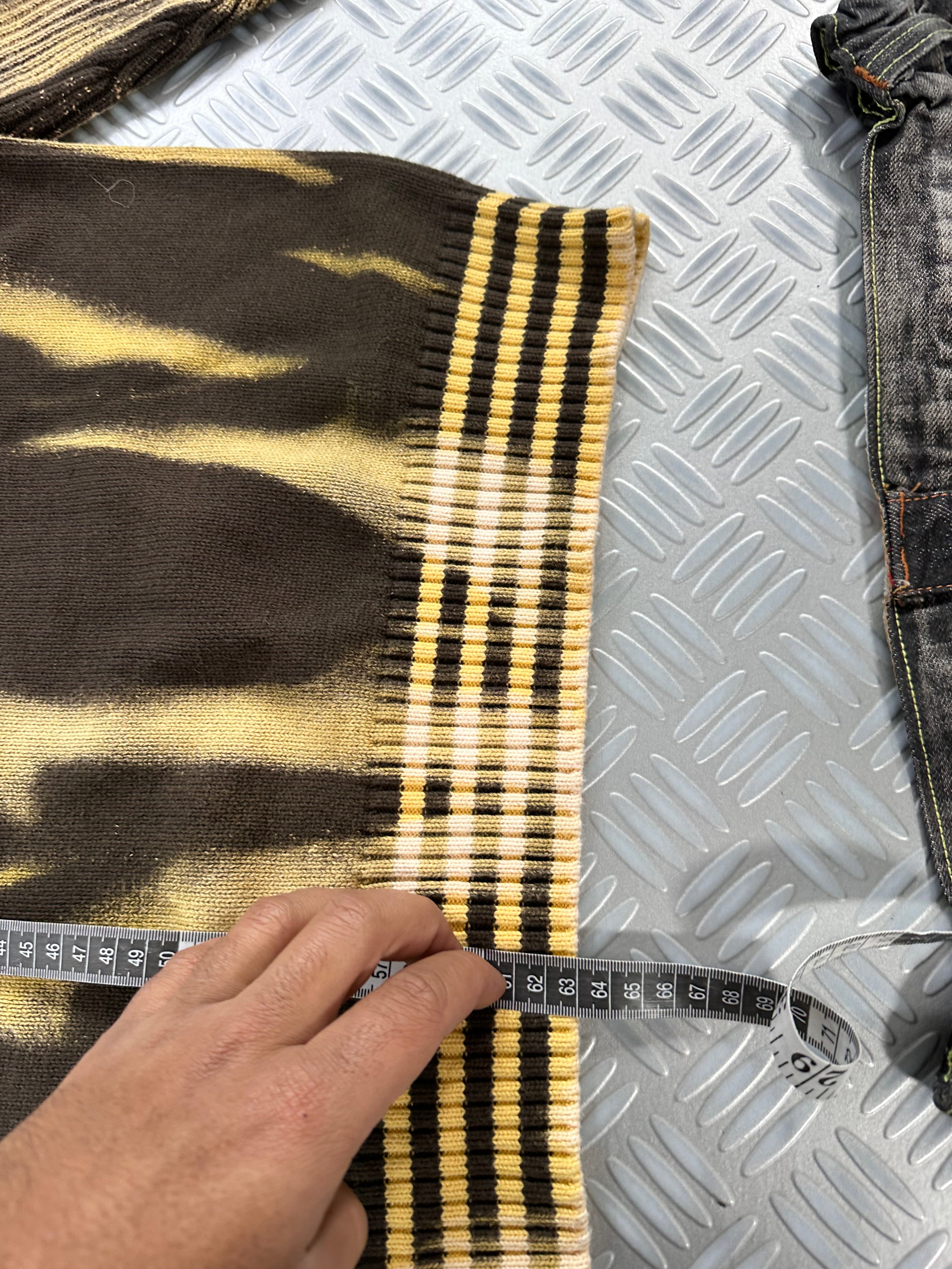 Handmade mid zip knitted sweater (S)