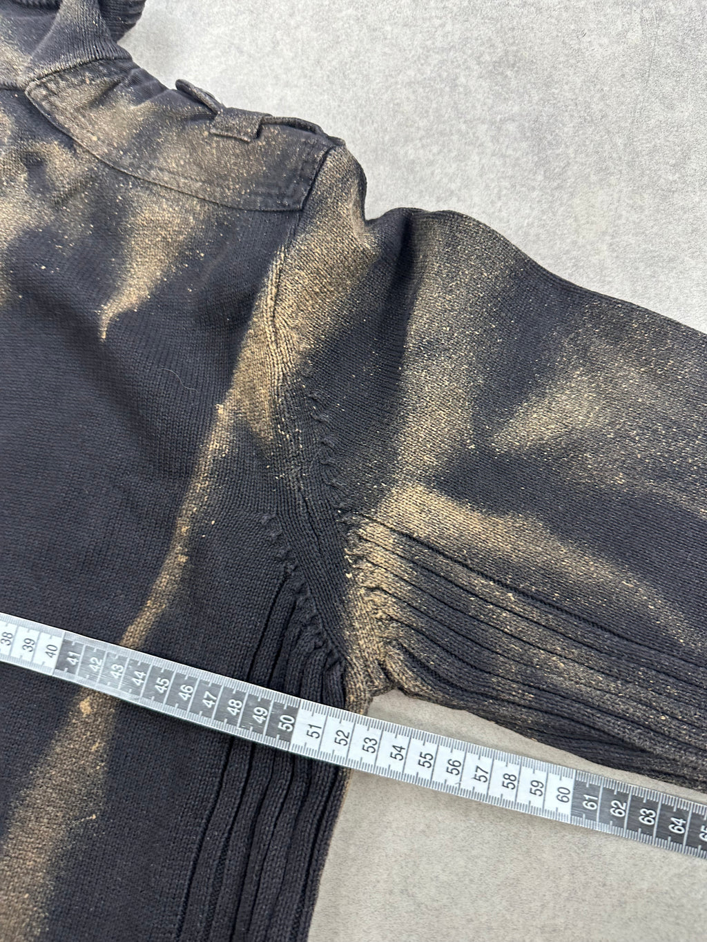 Full zip knitted sweater custom 00’s (S)