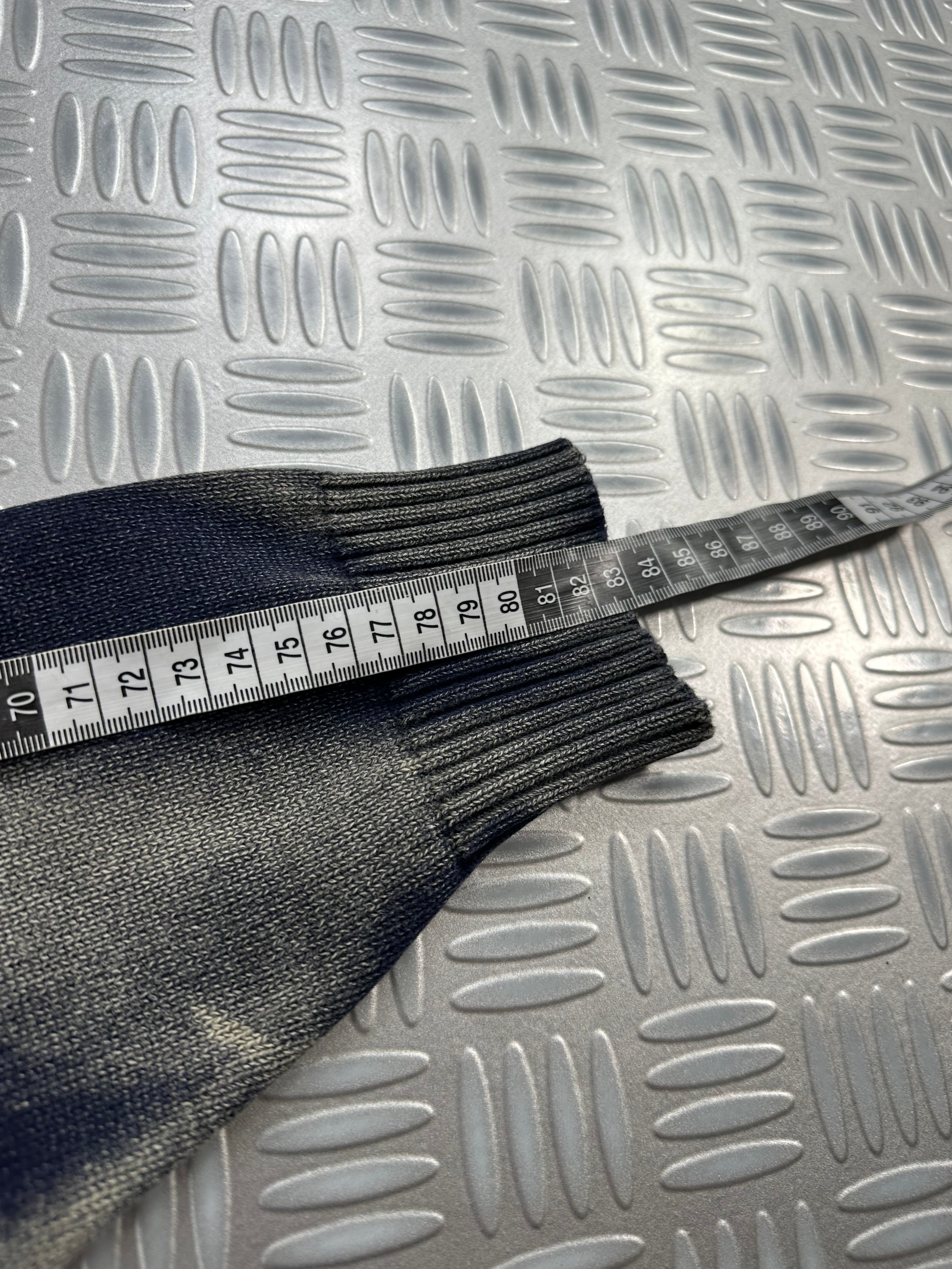 Full zip knitted sweater custom y2k (XL)