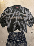 Vintage Y2k Knitted Sweater custom (M)