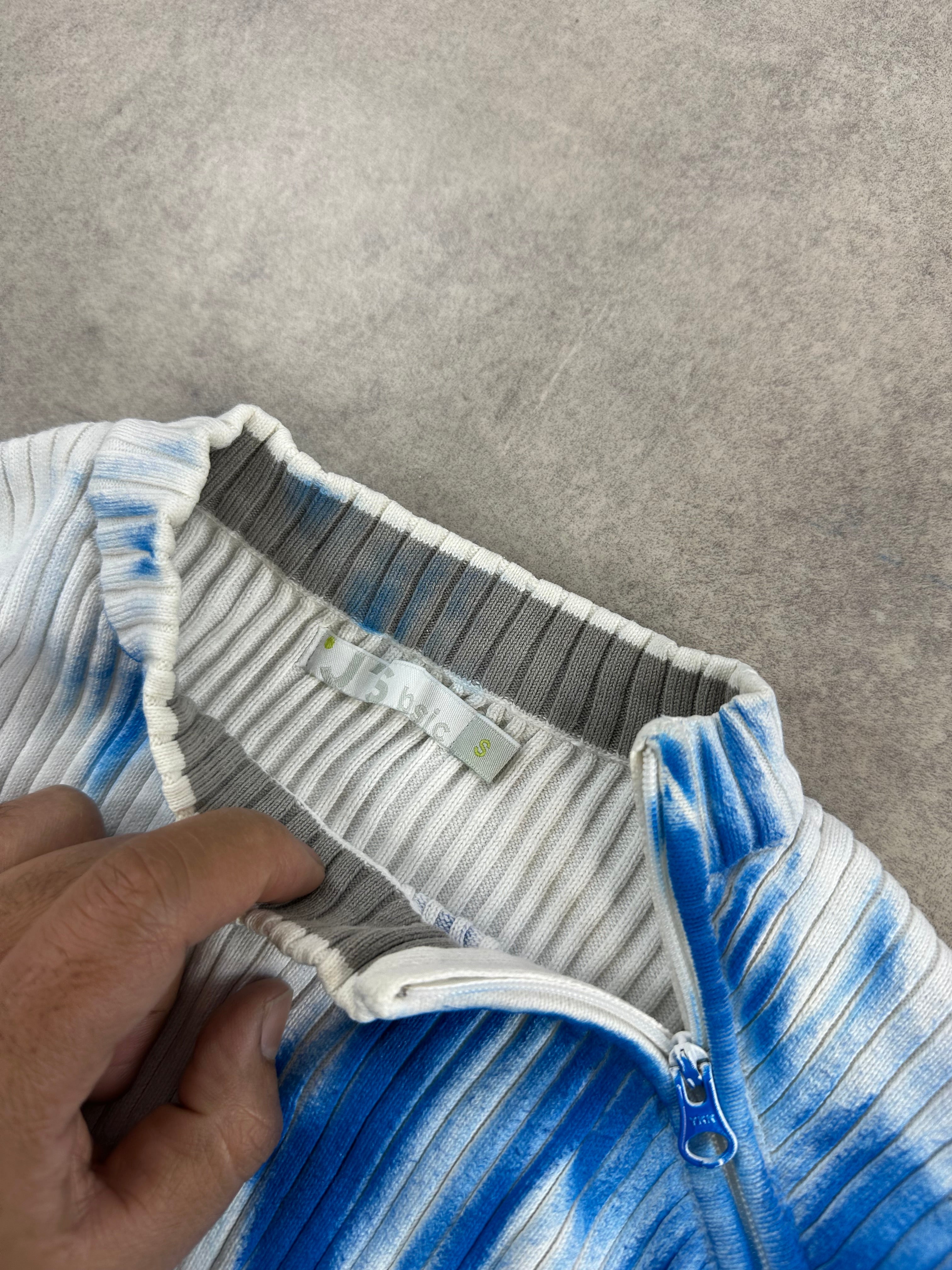 Vintage asymetrical Y2k Knitted Sweater custom (S)