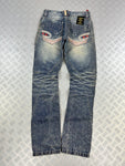 Vintage Japanese jeans leopard crazy y2k archive (S)