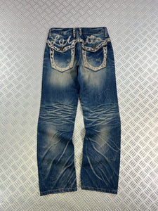 Vintage Faded Tribal Y2K Jeans 90s